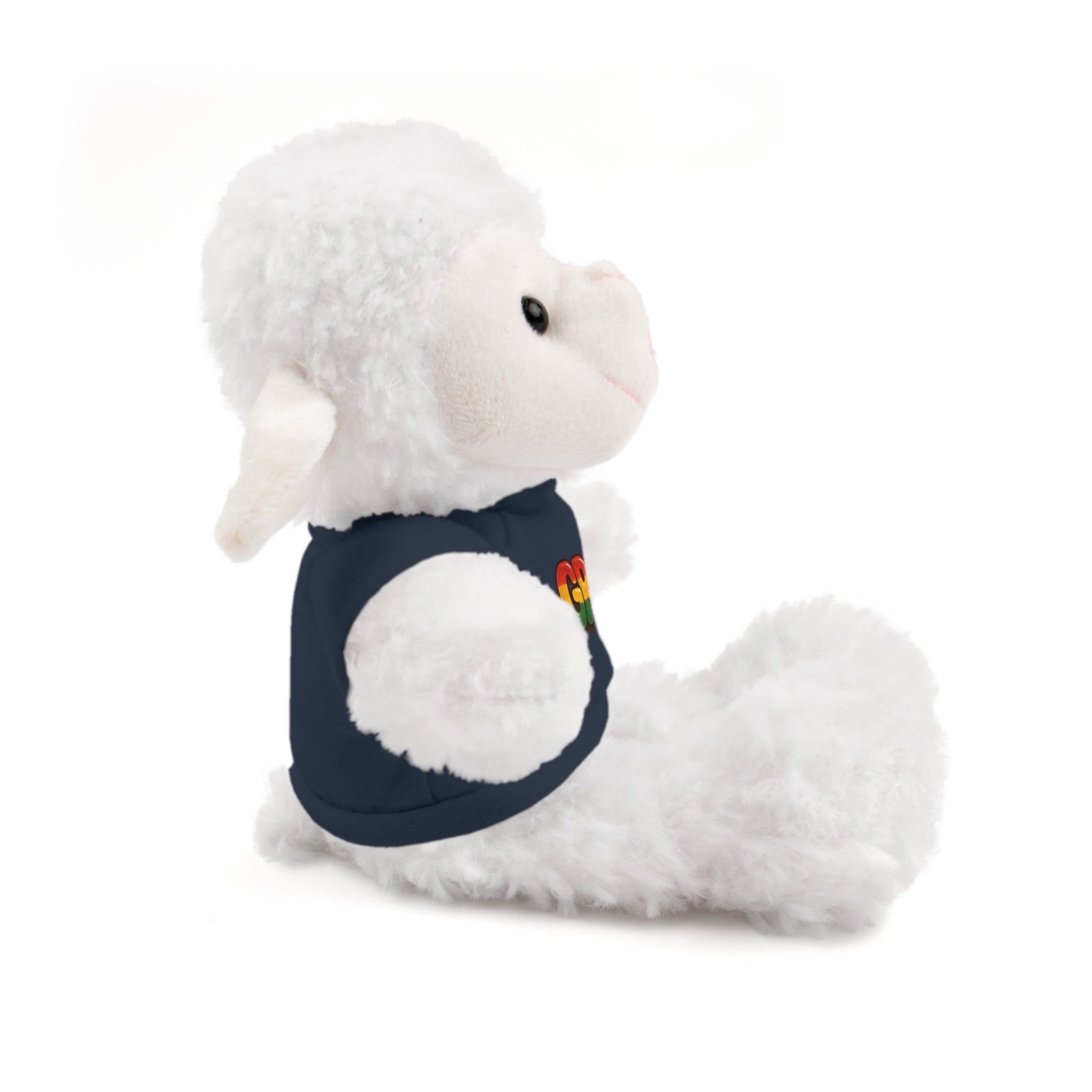 Grow Clothing™ - Rasta Bubble Shirt on your favorite Stuffed Animal, Cute Plush Toy, Gift for Kids, Motivational Bear, Birthday Present, Huggable Friend, Inspiring Decor