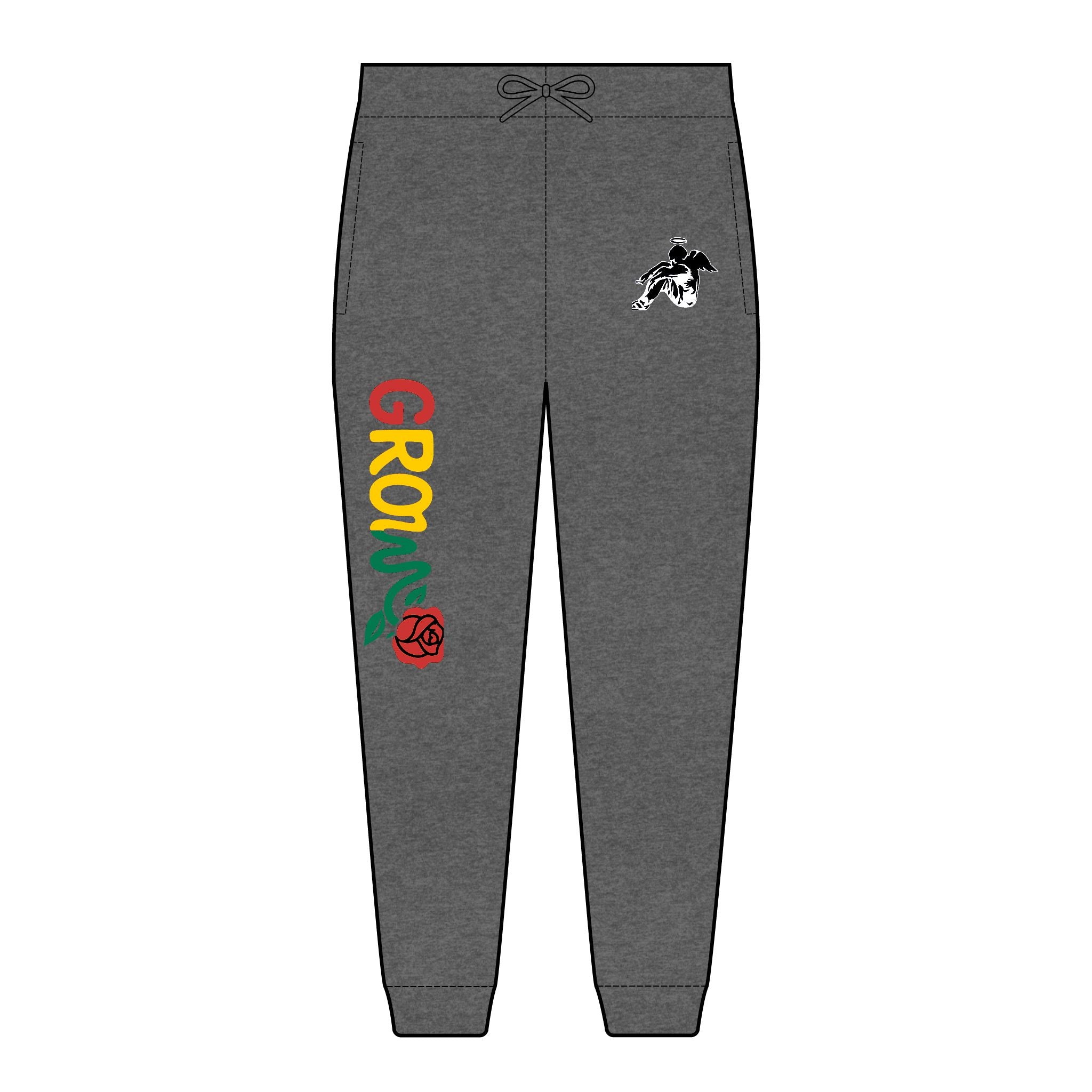 The Grow Clothing™Unisex Fleece Joggers with street approved Embroidered Design - Amazing Quality, Great price! Look like the badas* Guy or Girl you are!