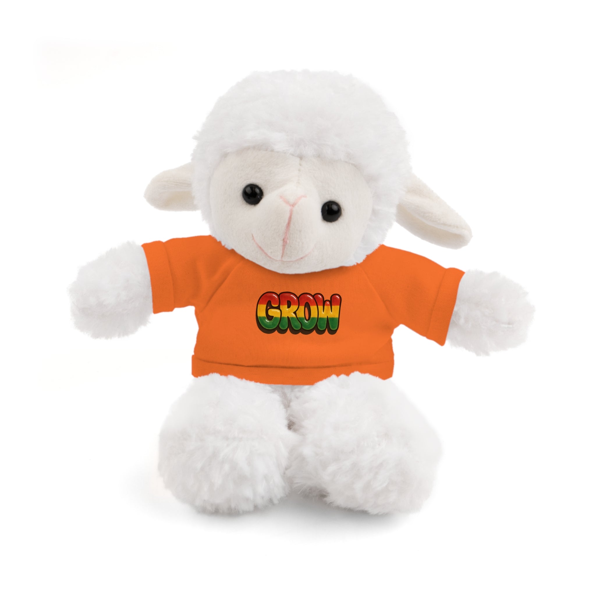 Grow Clothing™ - Rasta Bubble Shirt on your favorite Stuffed Animal, Cute Plush Toy, Gift for Kids, Motivational Bear, Birthday Present, Huggable Friend, Inspiring Decor