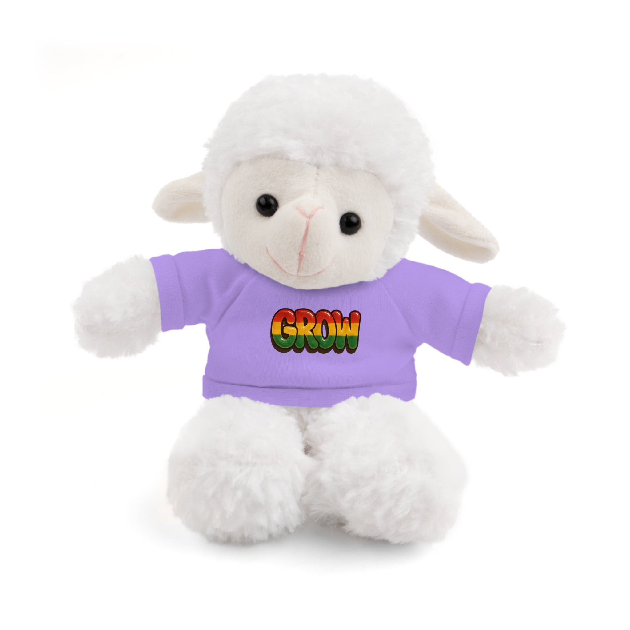 Grow Clothing™ - Rasta Bubble Shirt on your favorite Stuffed Animal, Cute Plush Toy, Gift for Kids, Motivational Bear, Birthday Present, Huggable Friend, Inspiring Decor