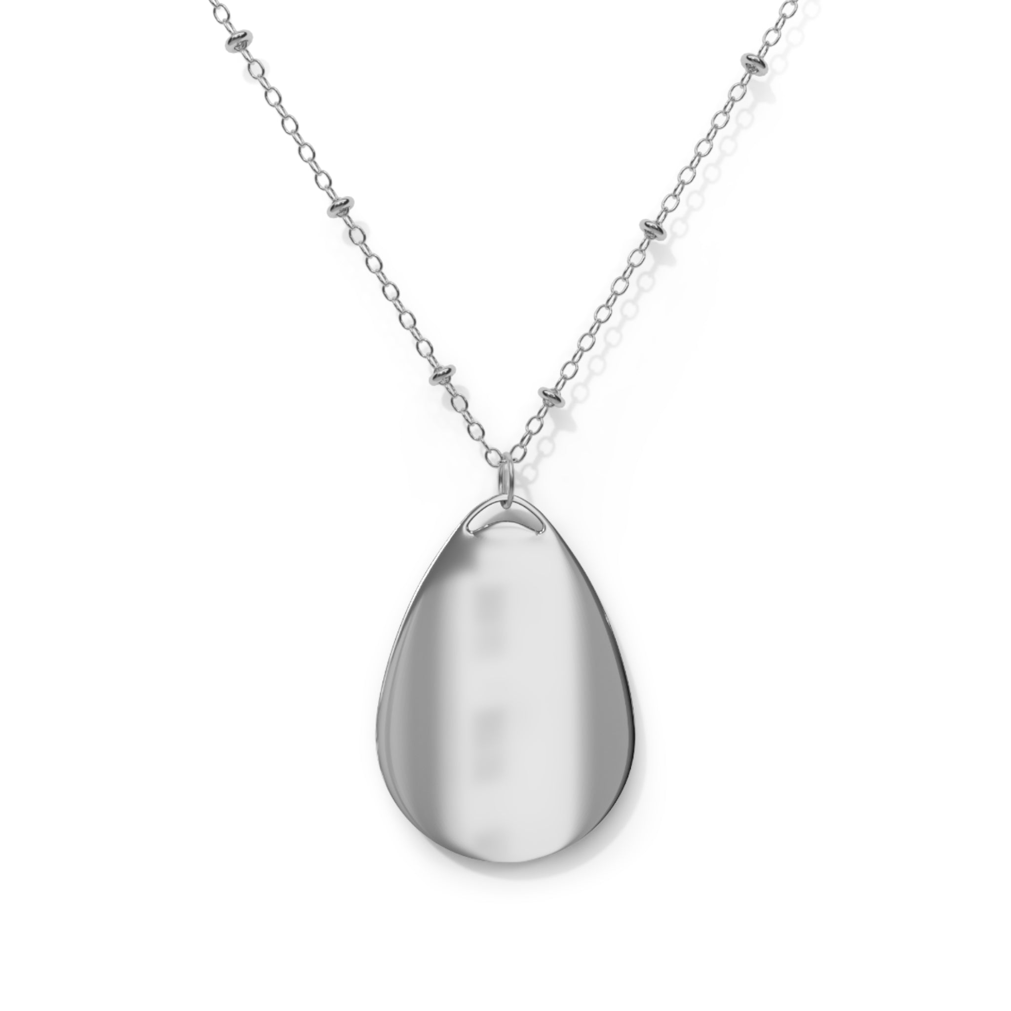The Grow Clothing™ Elegant Oval Necklace: Personalized Jewelry for Her , Unique Pendant, Layering Style, Perfect for Any Occasion