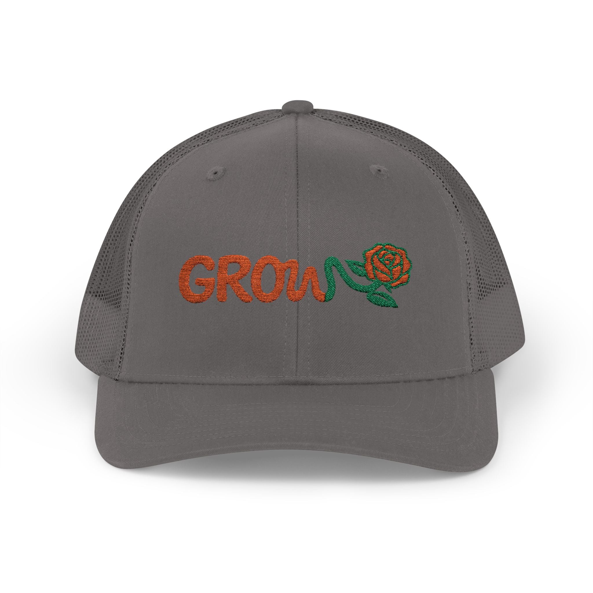 Embroidered Grow Clothing™ Snapback Trucker Cap | Adjustable Hat positive streetwear - the grow clothing - unisex