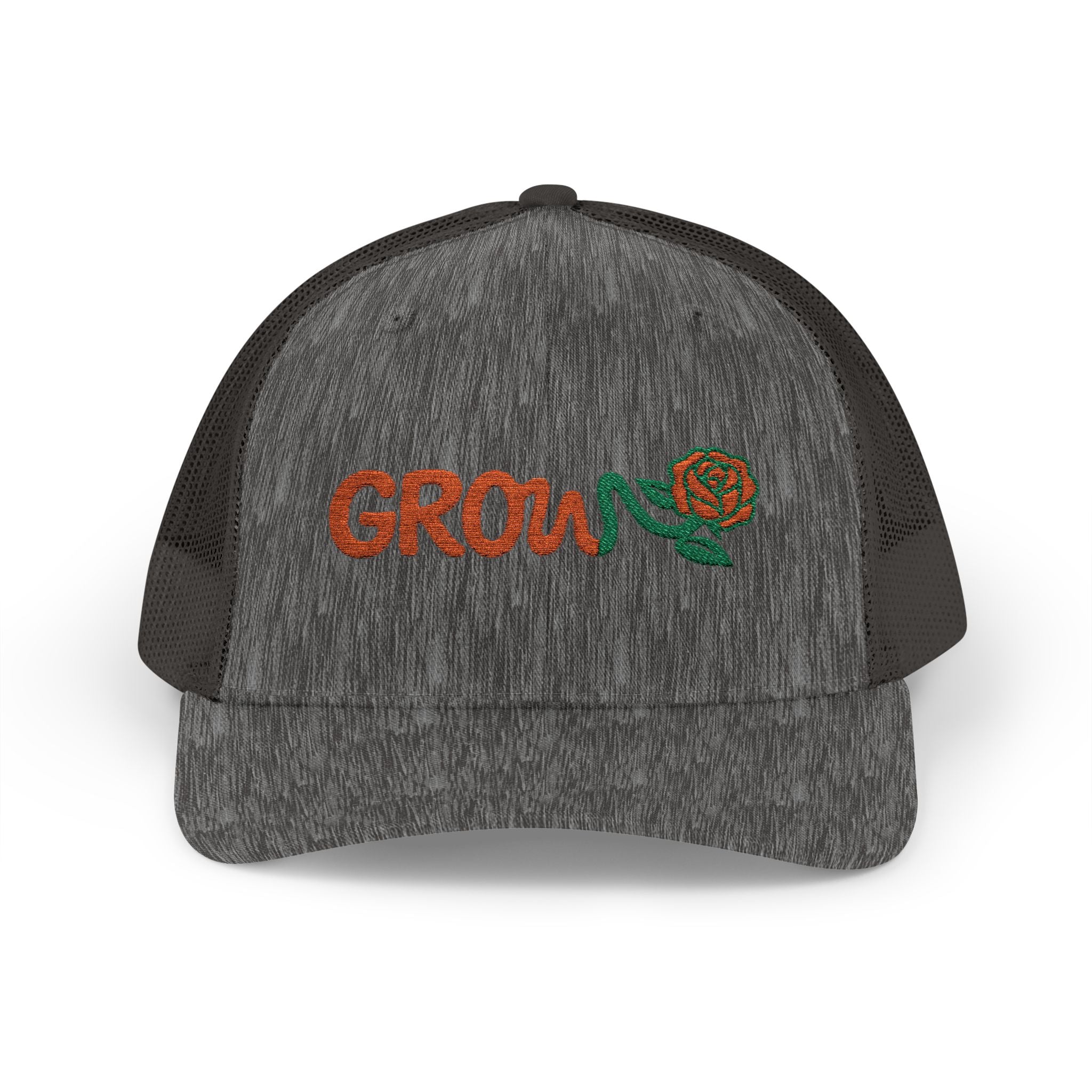 Embroidered Grow Clothing™ Snapback Trucker Cap | Adjustable Hat positive streetwear - the grow clothing - unisex