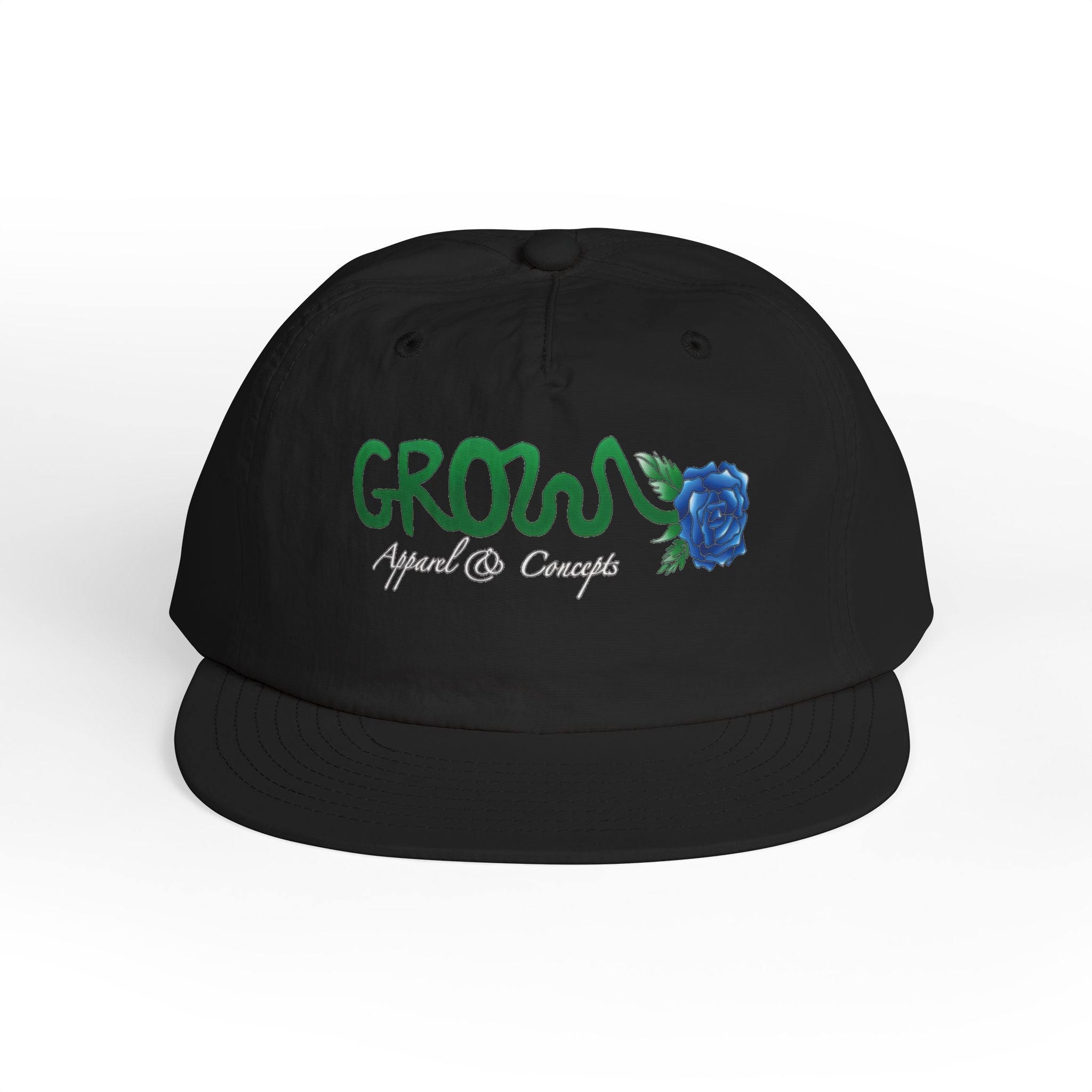 Grow Clothing™  Iconic Surf Cap (printed) was one of our first, unisex, many colors, snapback, nylon, GREAT quality (great surf hat!)