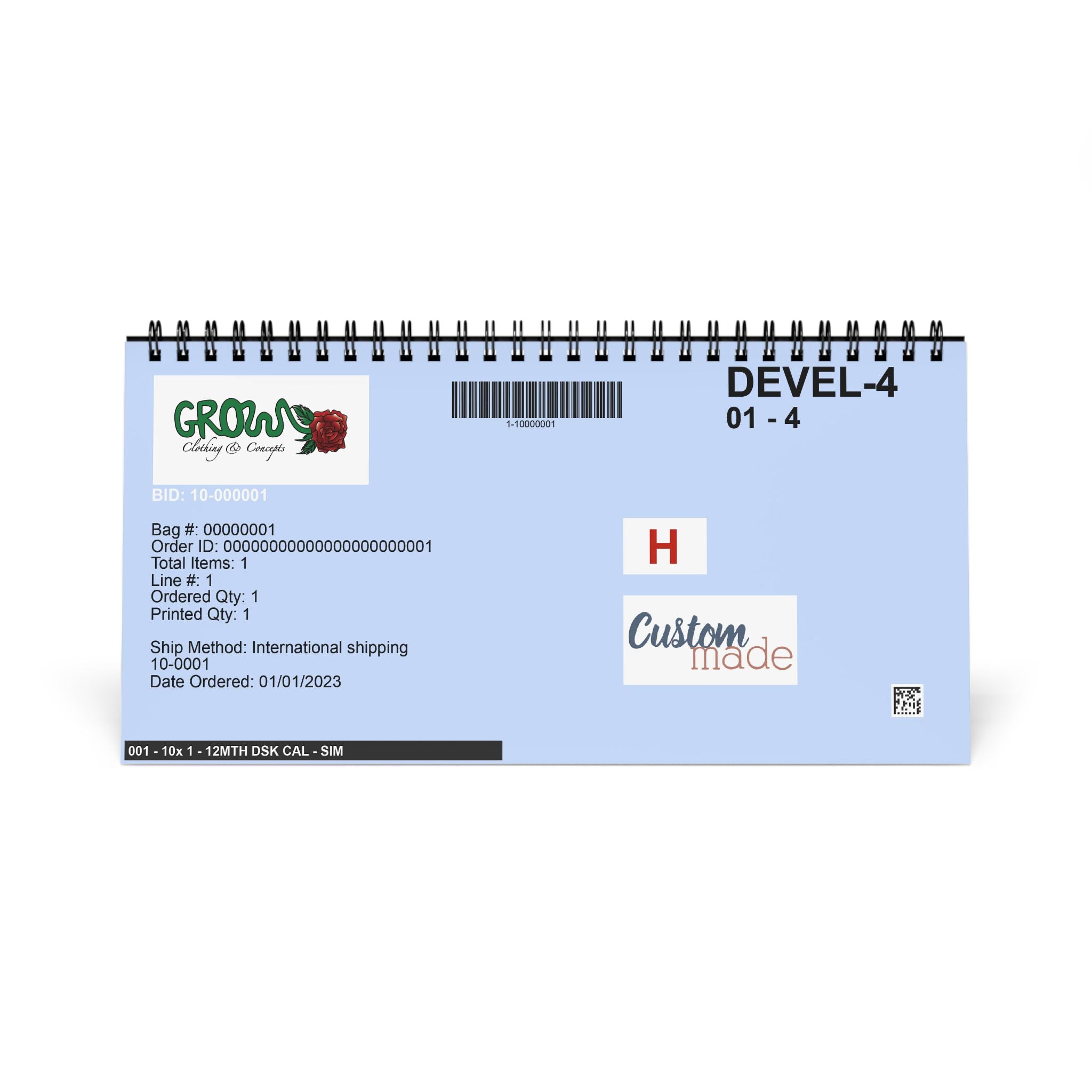 Grow Clothing™ 2026 Desktop Calendar, Grow Theme, Motivational Calendar Gift, Office Organization, Home Office