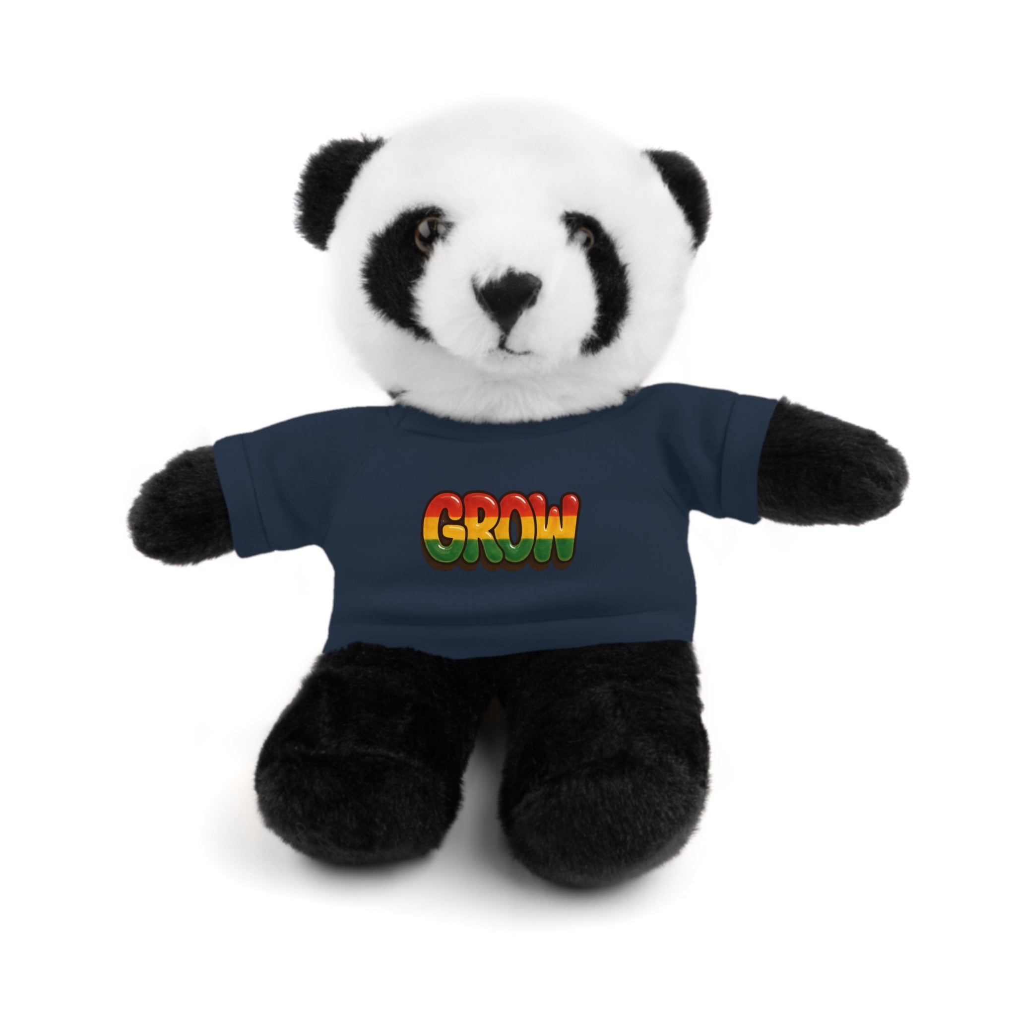 Grow Clothing™ - Rasta Bubble Shirt on your favorite Stuffed Animal, Cute Plush Toy, Gift for Kids, Motivational Bear, Birthday Present, Huggable Friend, Inspiring Decor