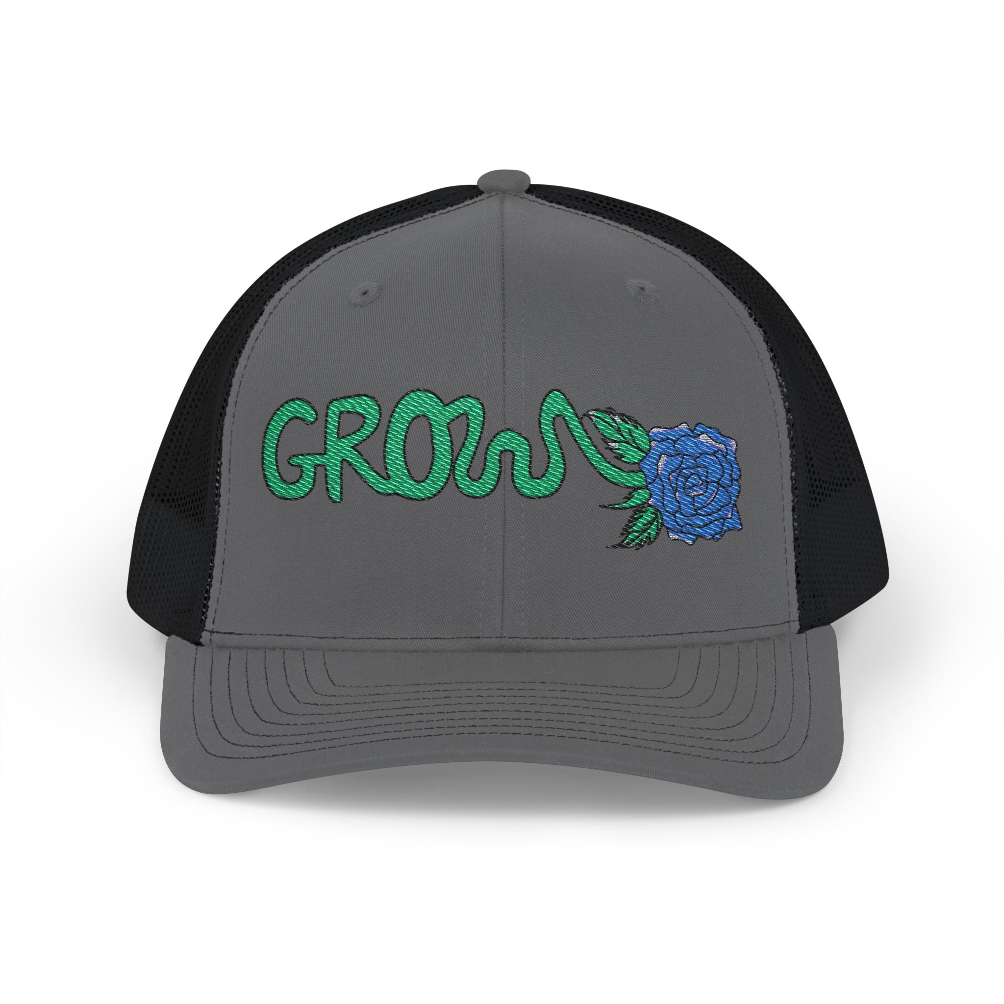 Embroidered Grow Clothing™Snapback Trucker Cap - positive streetwear - the grow clothing