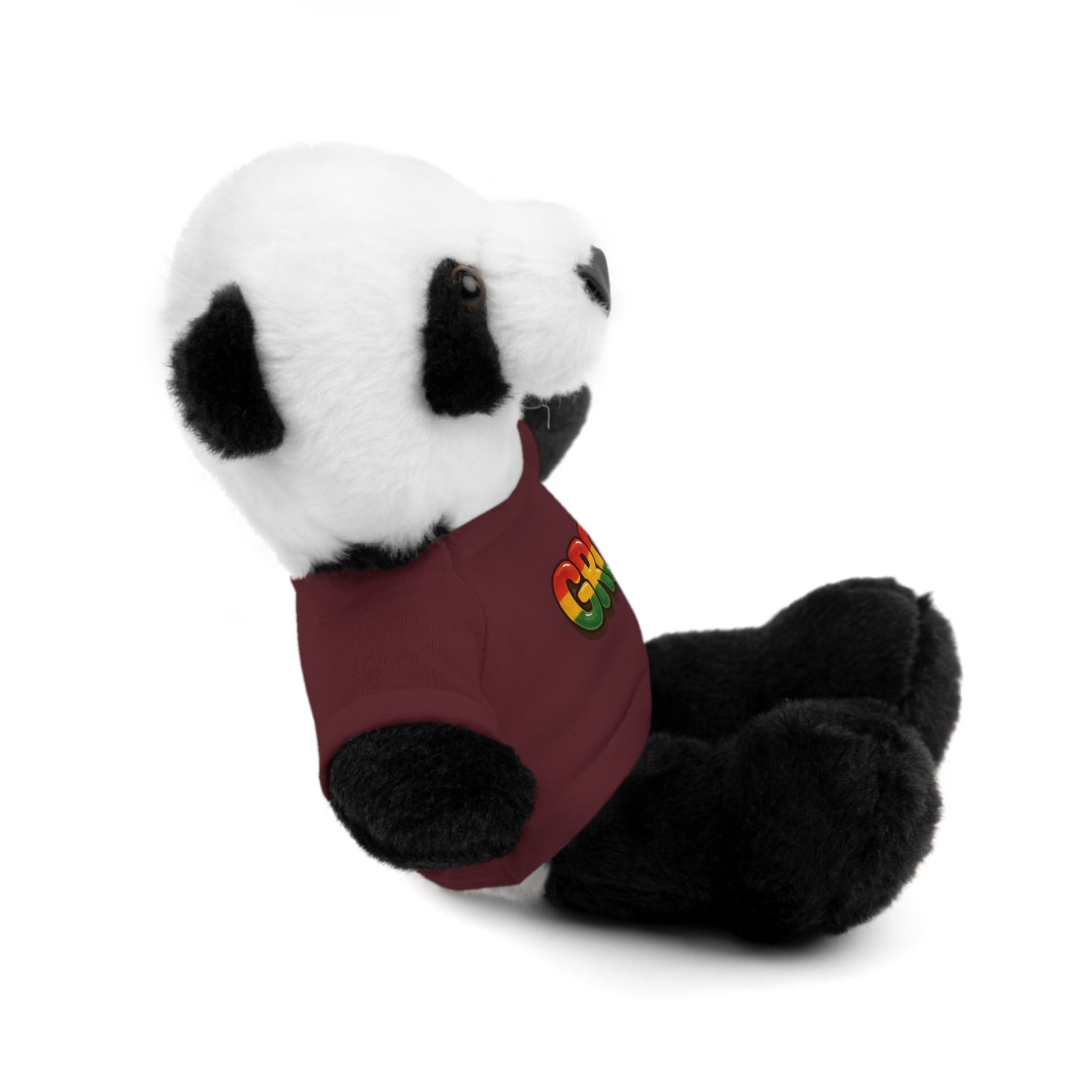 Grow Clothing™ - Rasta Bubble Shirt on your favorite Stuffed Animal, Cute Plush Toy, Gift for Kids, Motivational Bear, Birthday Present, Huggable Friend, Inspiring Decor