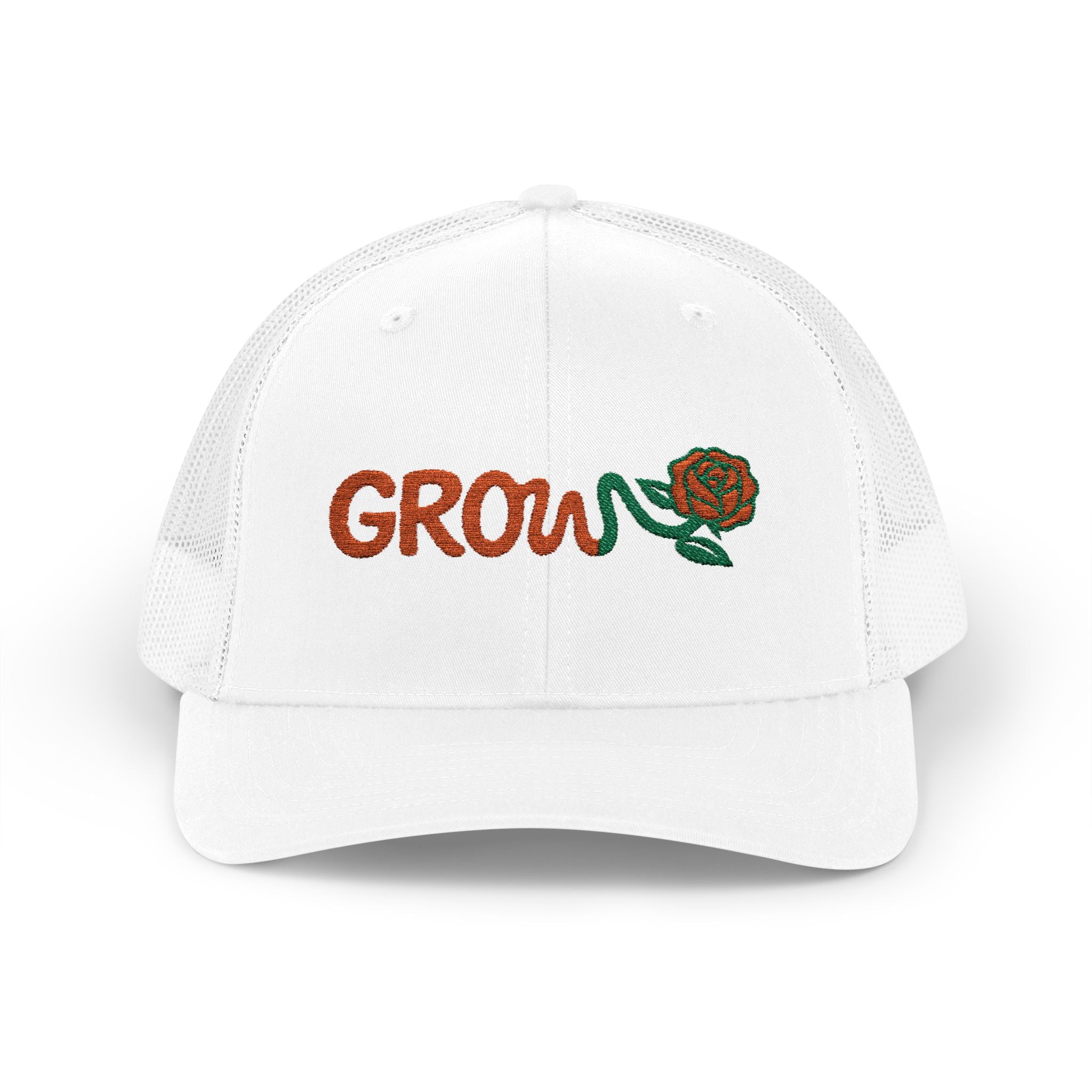 Embroidered Grow Clothing™ Snapback Trucker Cap | Adjustable Hat positive streetwear - the grow clothing - unisex