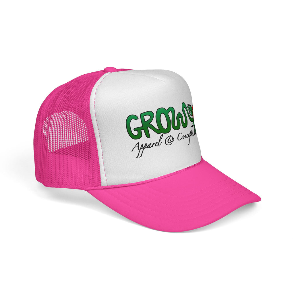 Grow’s THE ICON Trucker hat- non-embroidered streetwear hat, snapback, 20 flat
