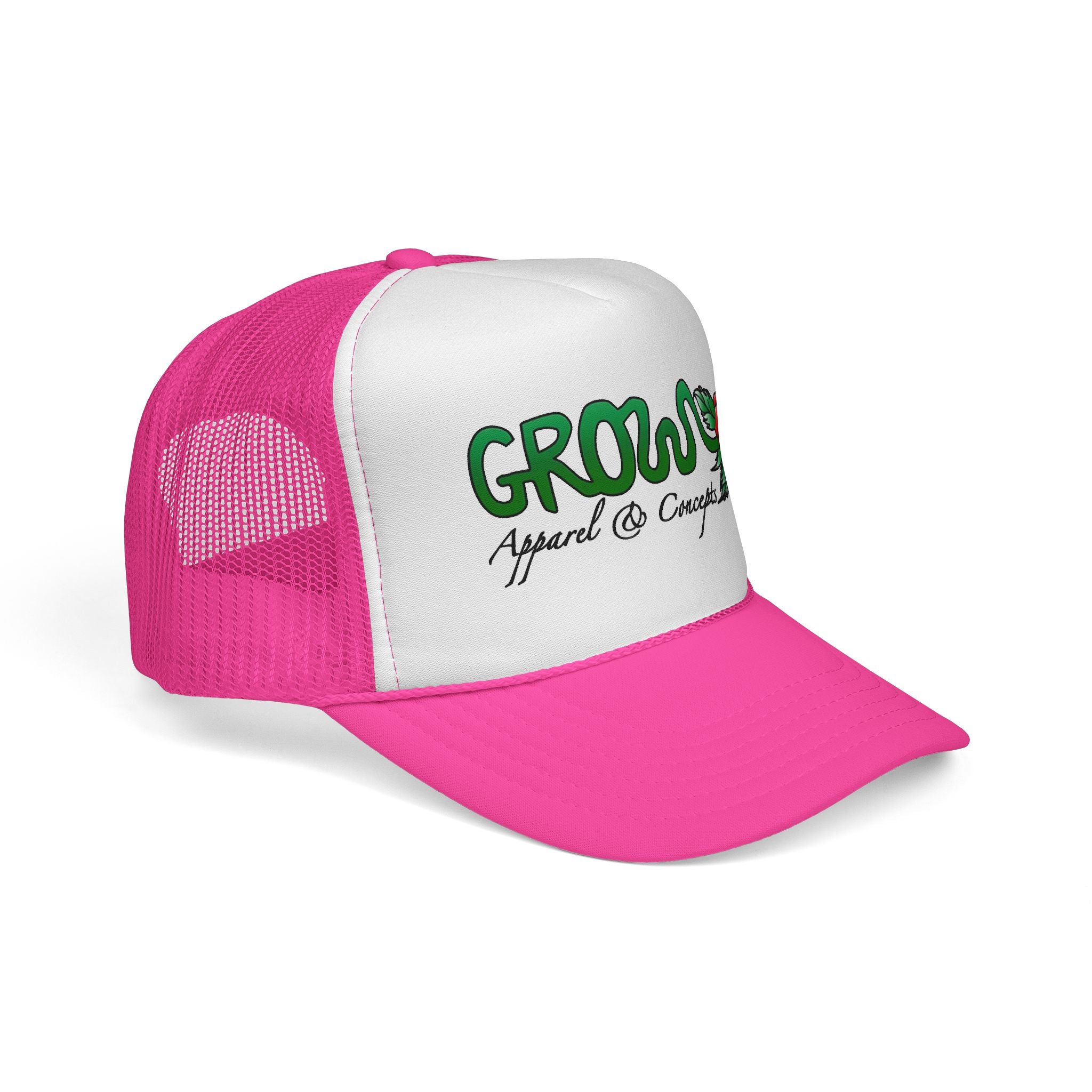 Grow’s THE ICON Trucker hat- non-embroidered streetwear hat, snapback, 20 flat