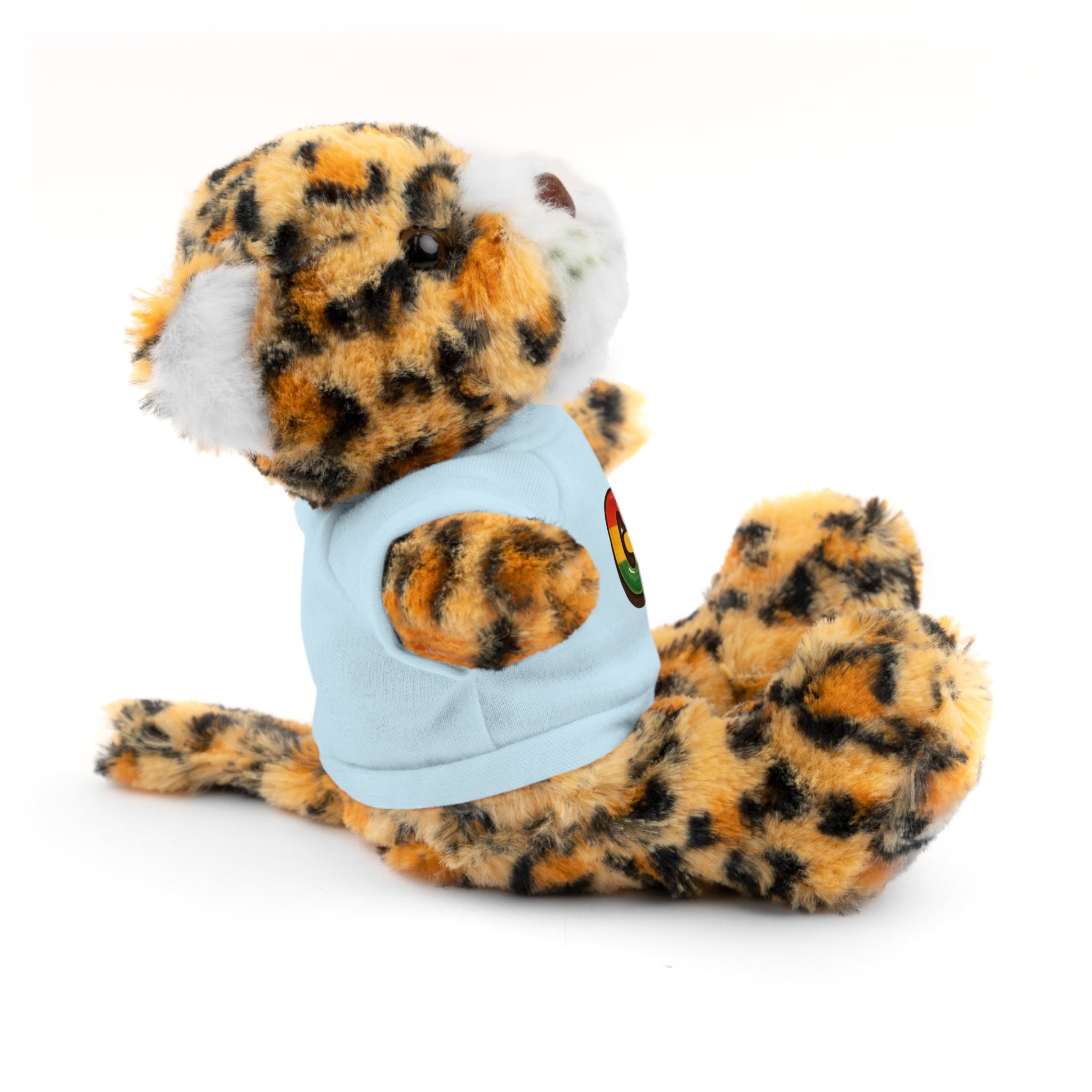 Grow Clothing™ - Rasta Bubble Shirt on your favorite Stuffed Animal, Cute Plush Toy, Gift for Kids, Motivational Bear, Birthday Present, Huggable Friend, Inspiring Decor