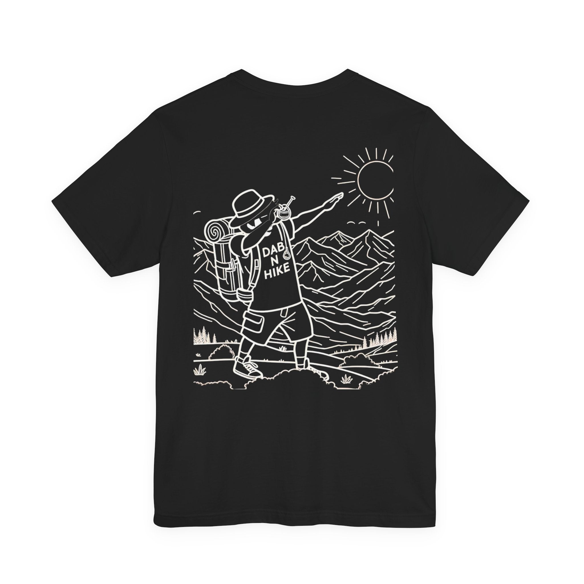 Grow Clothing™ + DAB n Hike unisex (perfect cut) Tee. Quality shirt, design from actual drawing - GROWs Rasta logo rounds it all out!