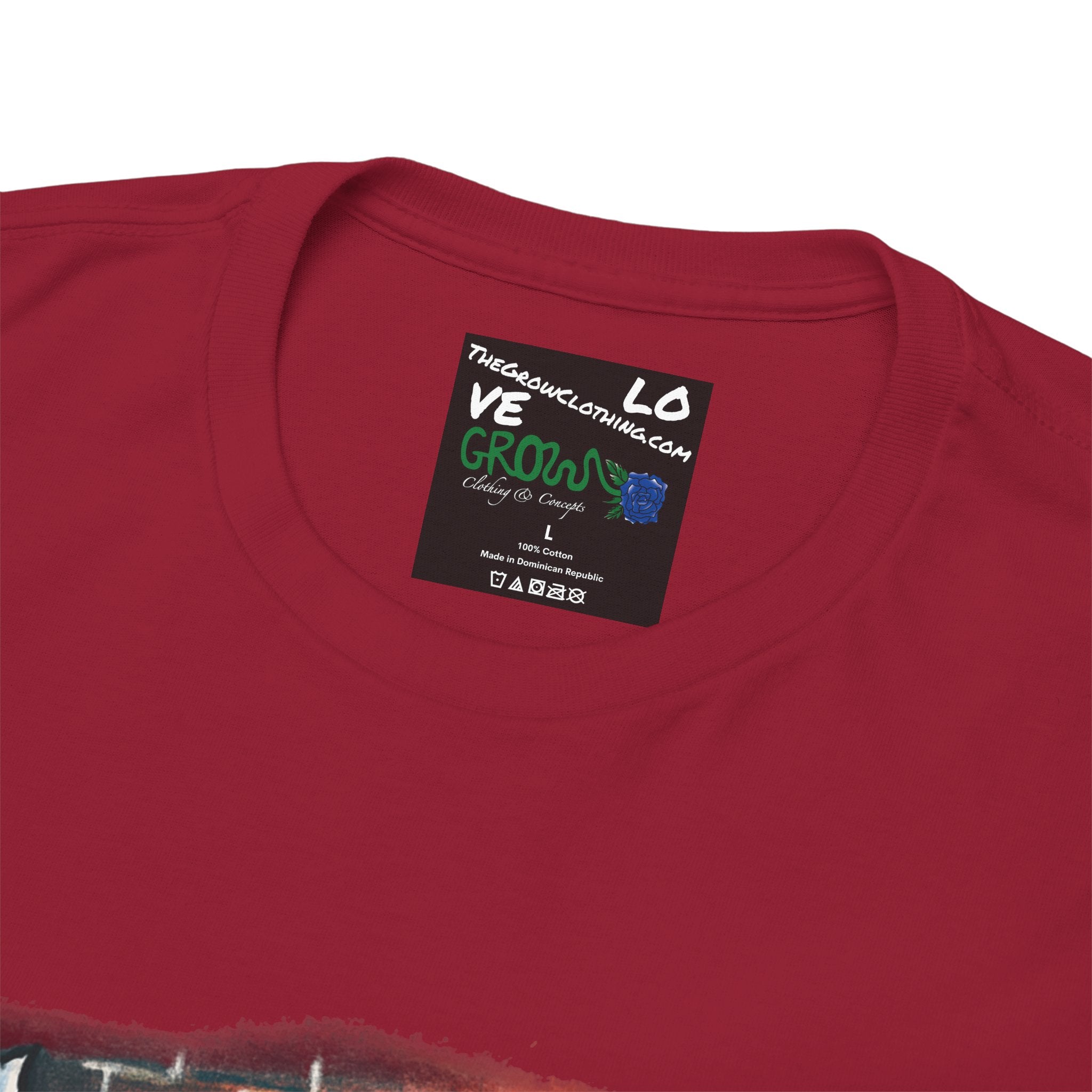 Grow Clothing™,Grow Love Not Hate, unisex Cotton Tee,Positive Streetwear T-shirt