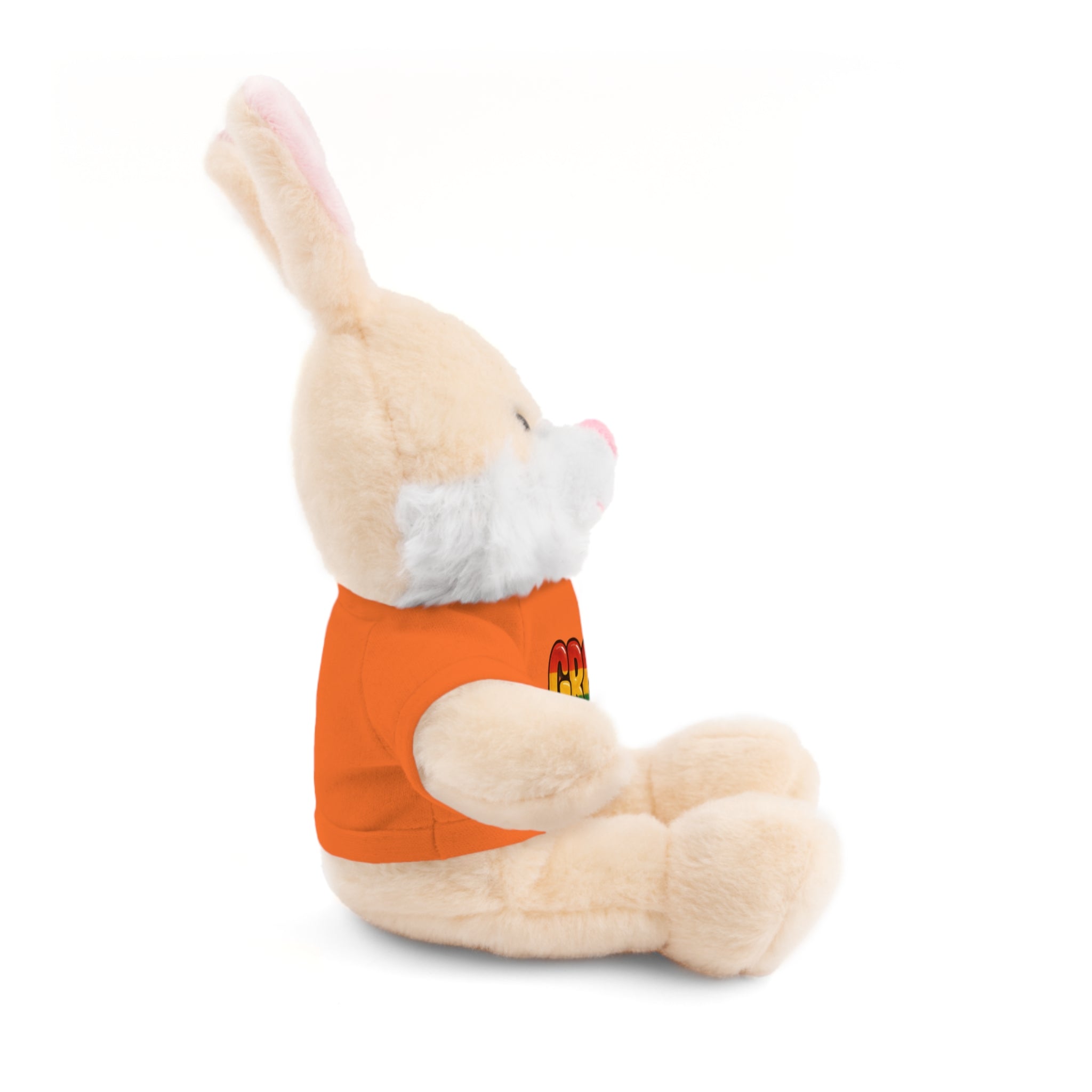 Grow Clothing™ - Rasta Bubble Shirt on your favorite Stuffed Animal, Cute Plush Toy, Gift for Kids, Motivational Bear, Birthday Present, Huggable Friend, Inspiring Decor