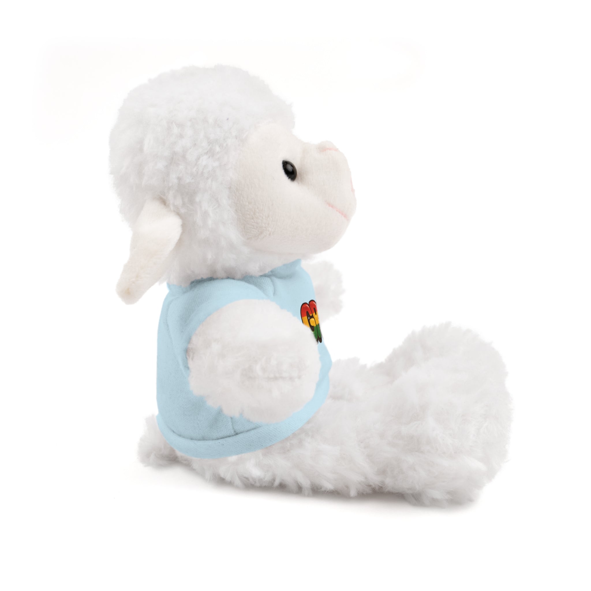 Grow Clothing™ - Rasta Bubble Shirt on your favorite Stuffed Animal, Cute Plush Toy, Gift for Kids, Motivational Bear, Birthday Present, Huggable Friend, Inspiring Decor