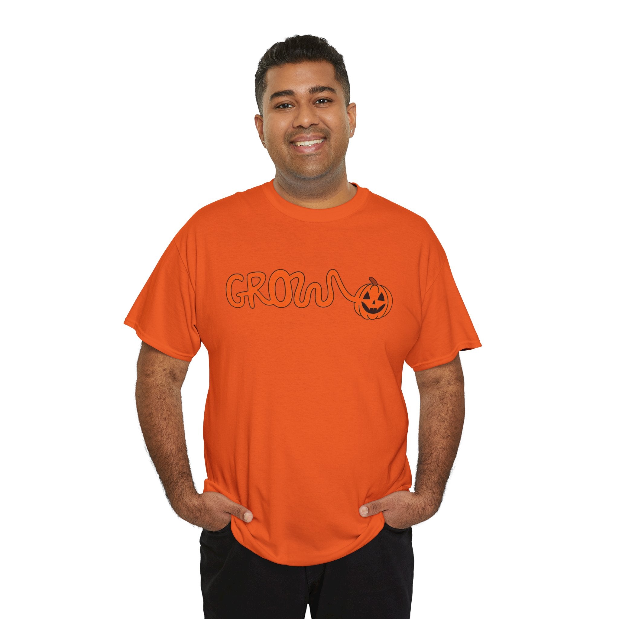 Halloween Grow Logo Unisex soft cotton Tee, - no tag, smooth sturdy fabric