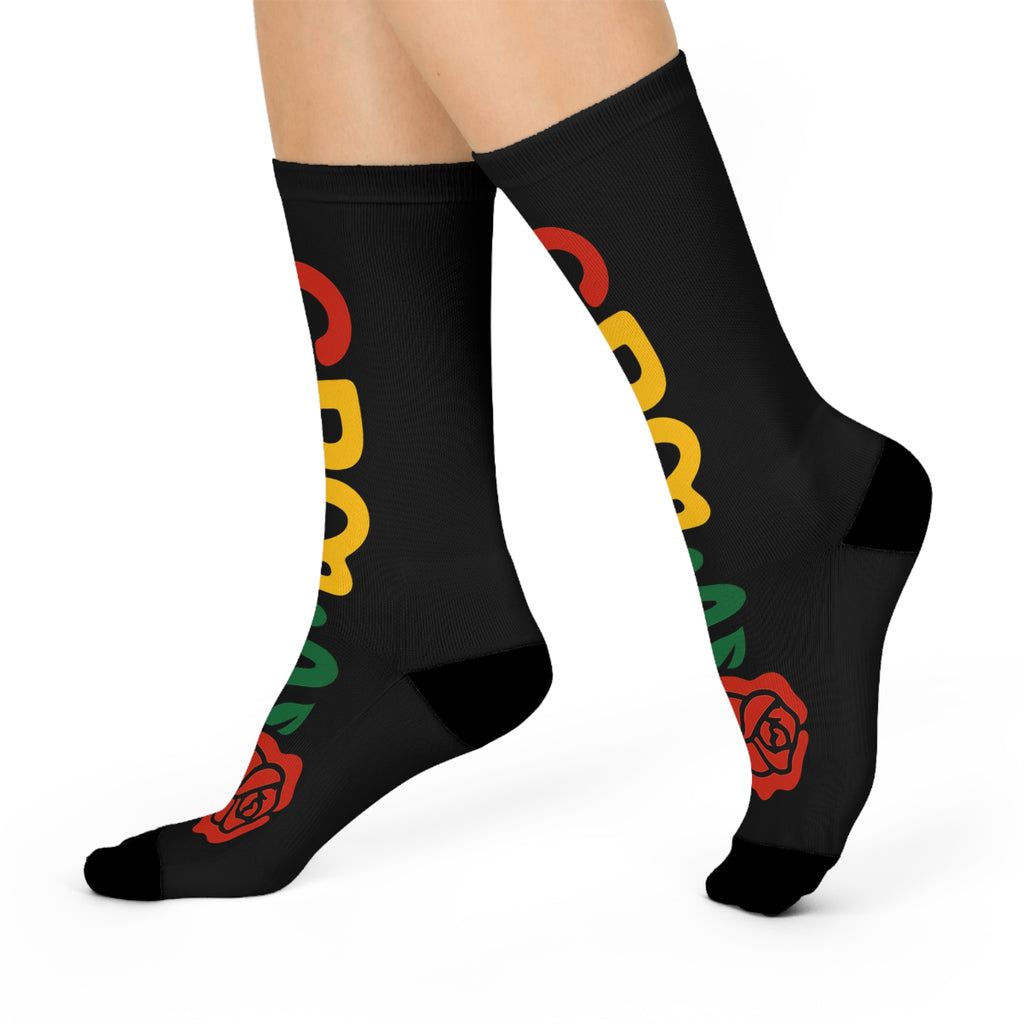 The Grow Clothing™  Cushioned Crew Socks — Streetwear + Cool Logo + Comfort + Stylish | Grow will knock your Socks Off!