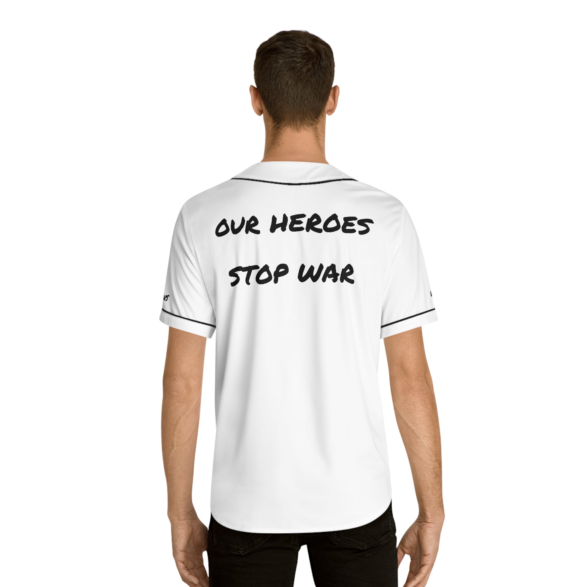 Grow Baseball Jersey - Heroes Stop War-War Blows-Positive Streetwear w/a message