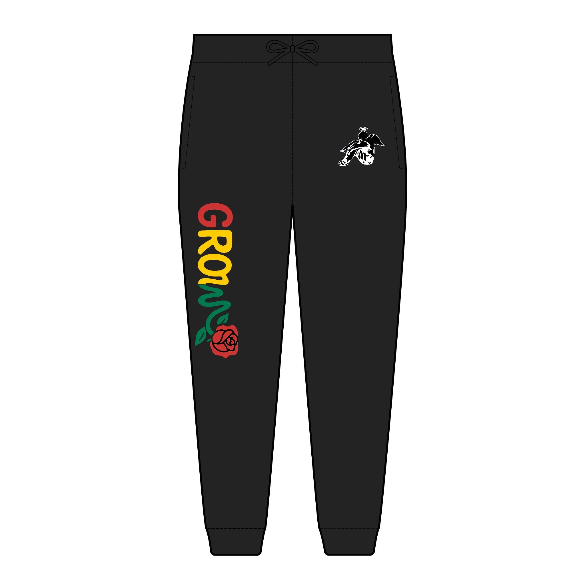 The Grow Clothing™Unisex Fleece Joggers with street approved Embroidered Design - Amazing Quality, Great price! Look like the badas* Guy or Girl you are!