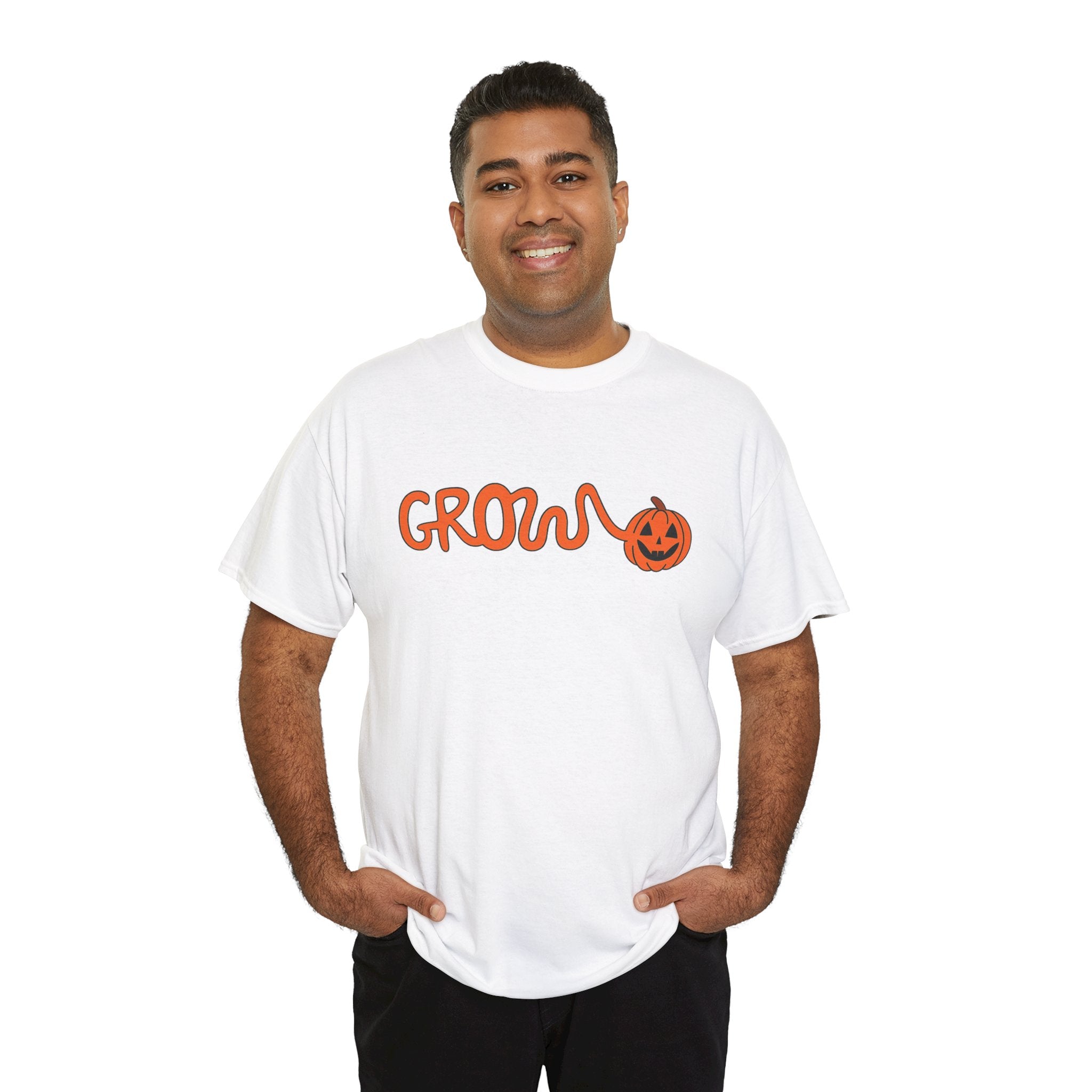 Halloween Grow Logo Unisex soft cotton Tee, - no tag, smooth sturdy fabric