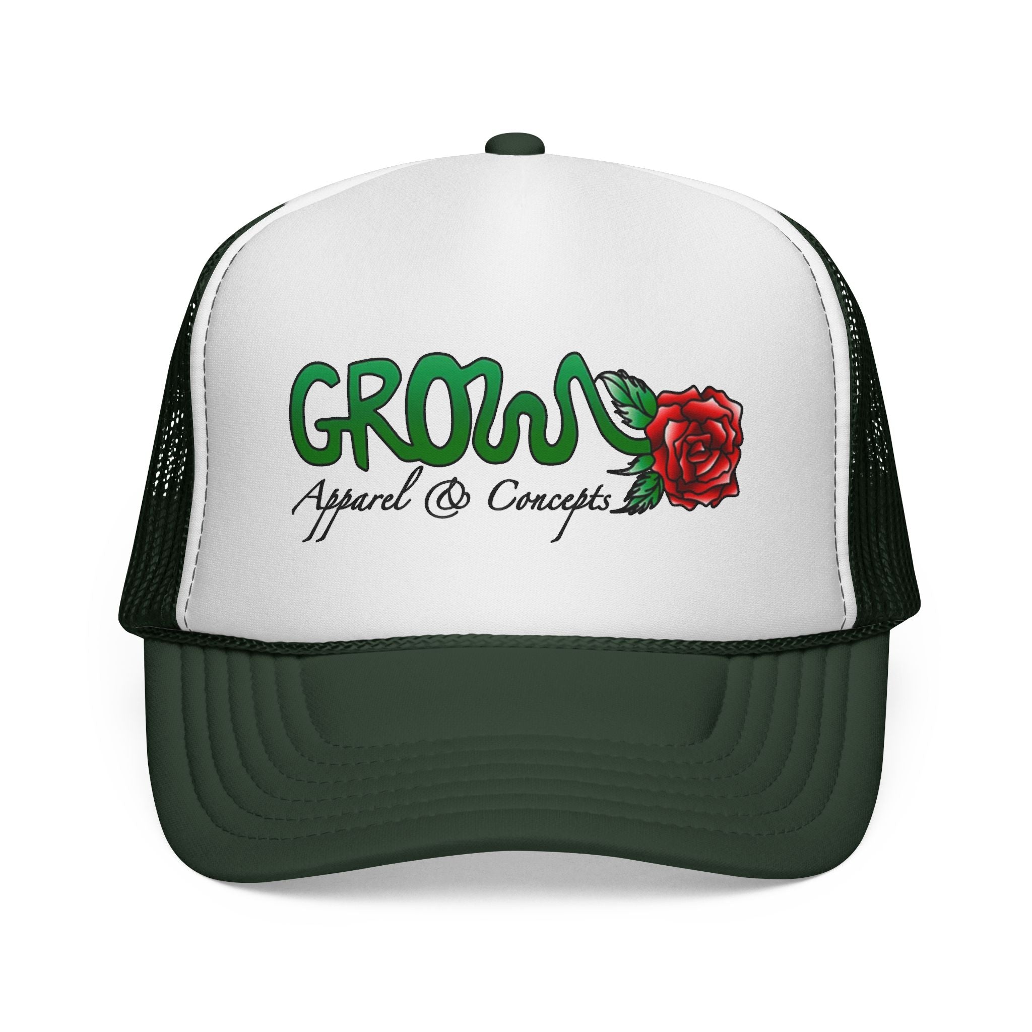 The Grow Clothing™ THE ICON Trucker hat- non-embroidered streetwear hat, snapback, Free when you spend $75+
