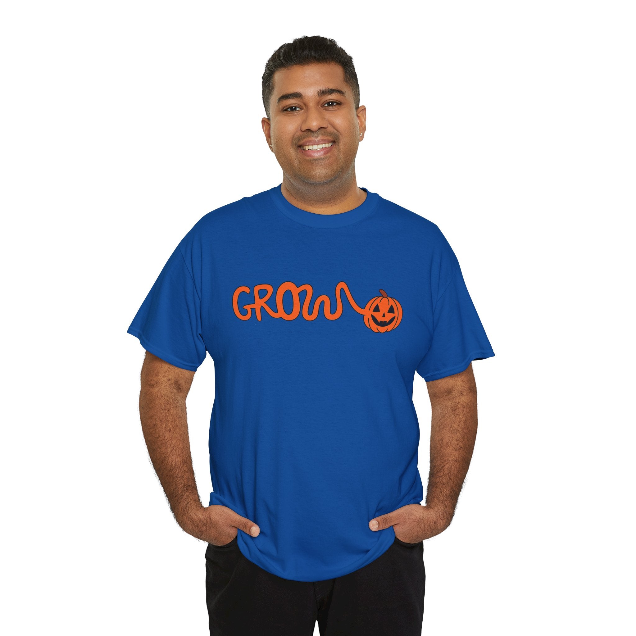 Halloween Grow Logo Unisex soft cotton Tee, - no tag, smooth sturdy fabric