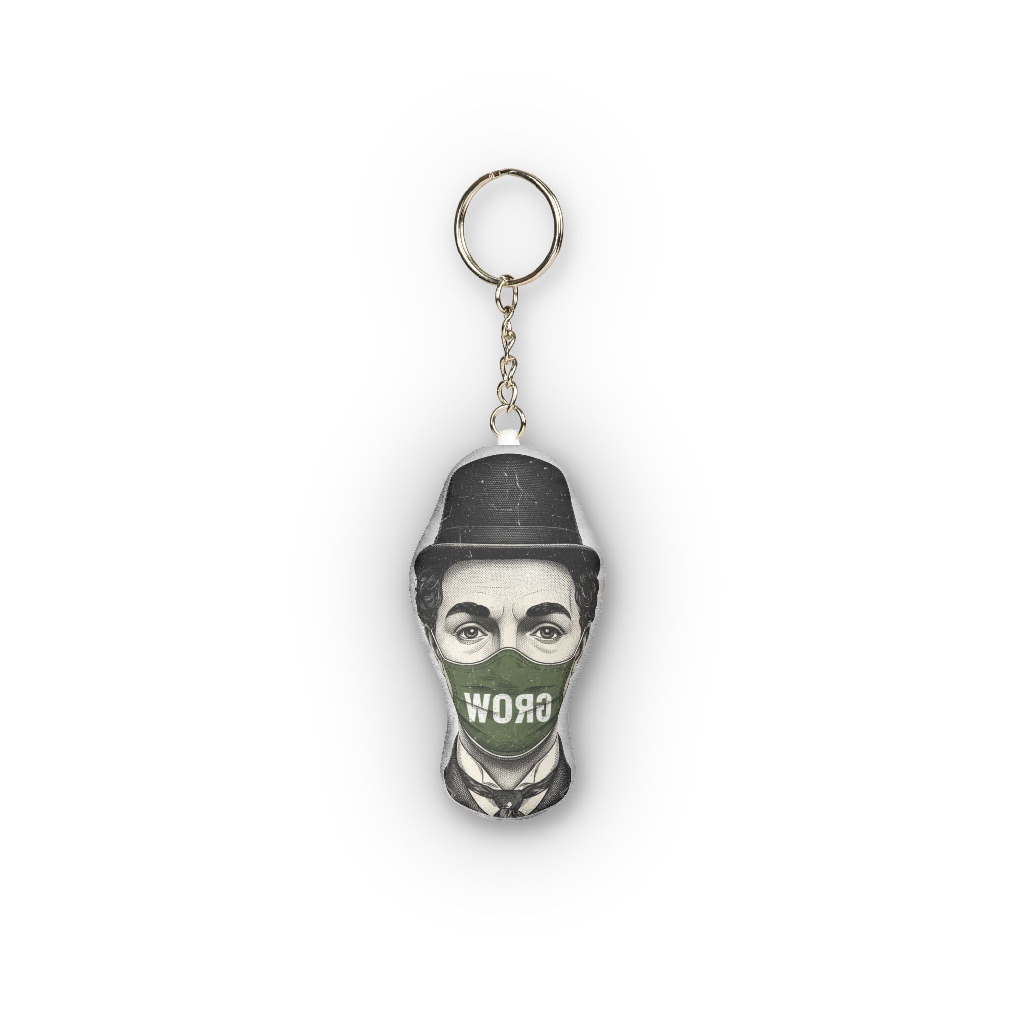 The Grow Clothing™ | Mini Plush Keychain — Double-Sided Sculpted Bag Charm | Cool Keychain