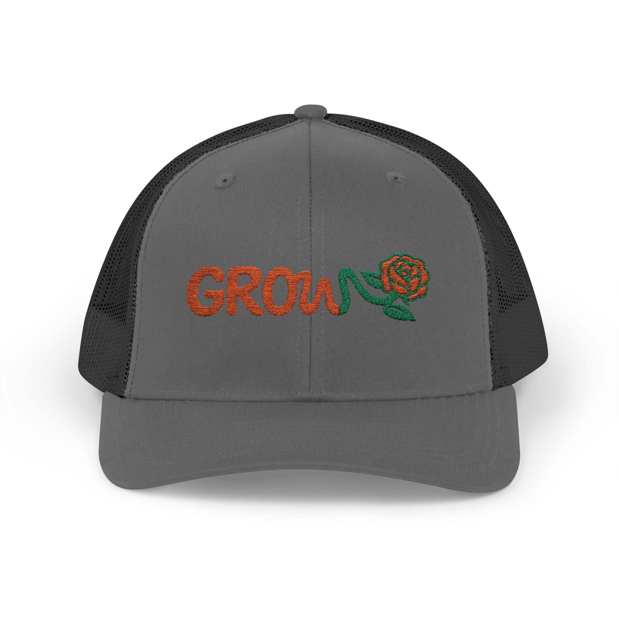 Embroidered Grow Clothing™ Snapback Trucker Cap | Adjustable Hat positive streetwear - the grow clothing - unisex