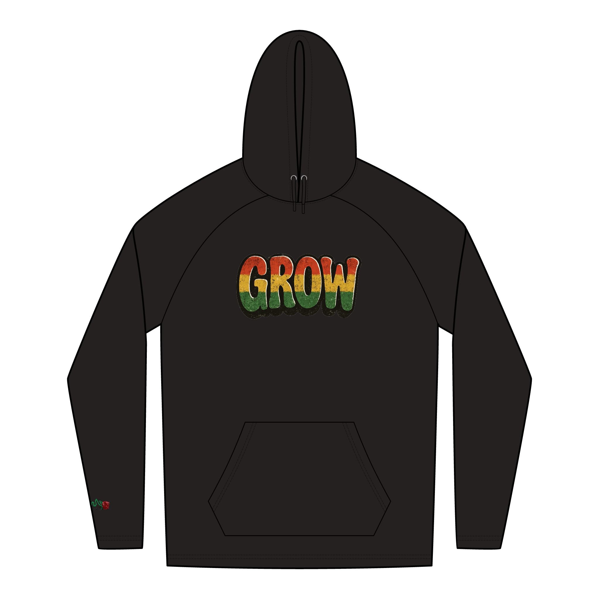 New Era &Grow Clothing™ Rasta colors Cozy Hoodie Sweatshirt, High Quality, Plush