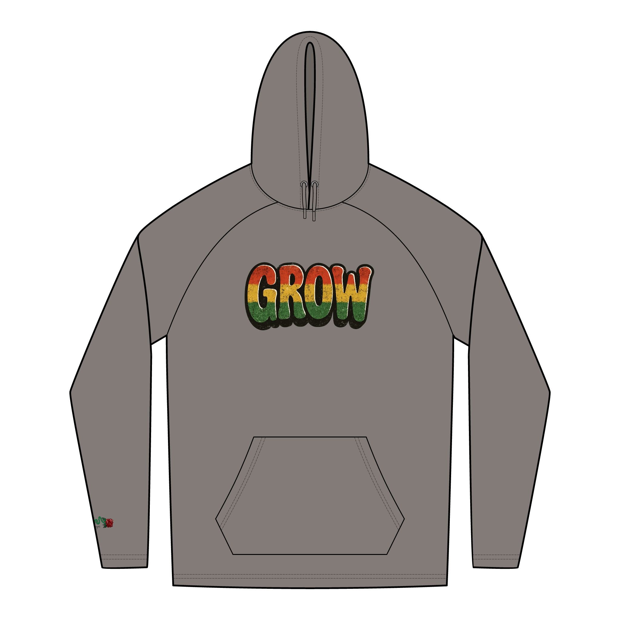 New Era &Grow Clothing™ Rasta colors Cozy Hoodie Sweatshirt, High Quality, Plush