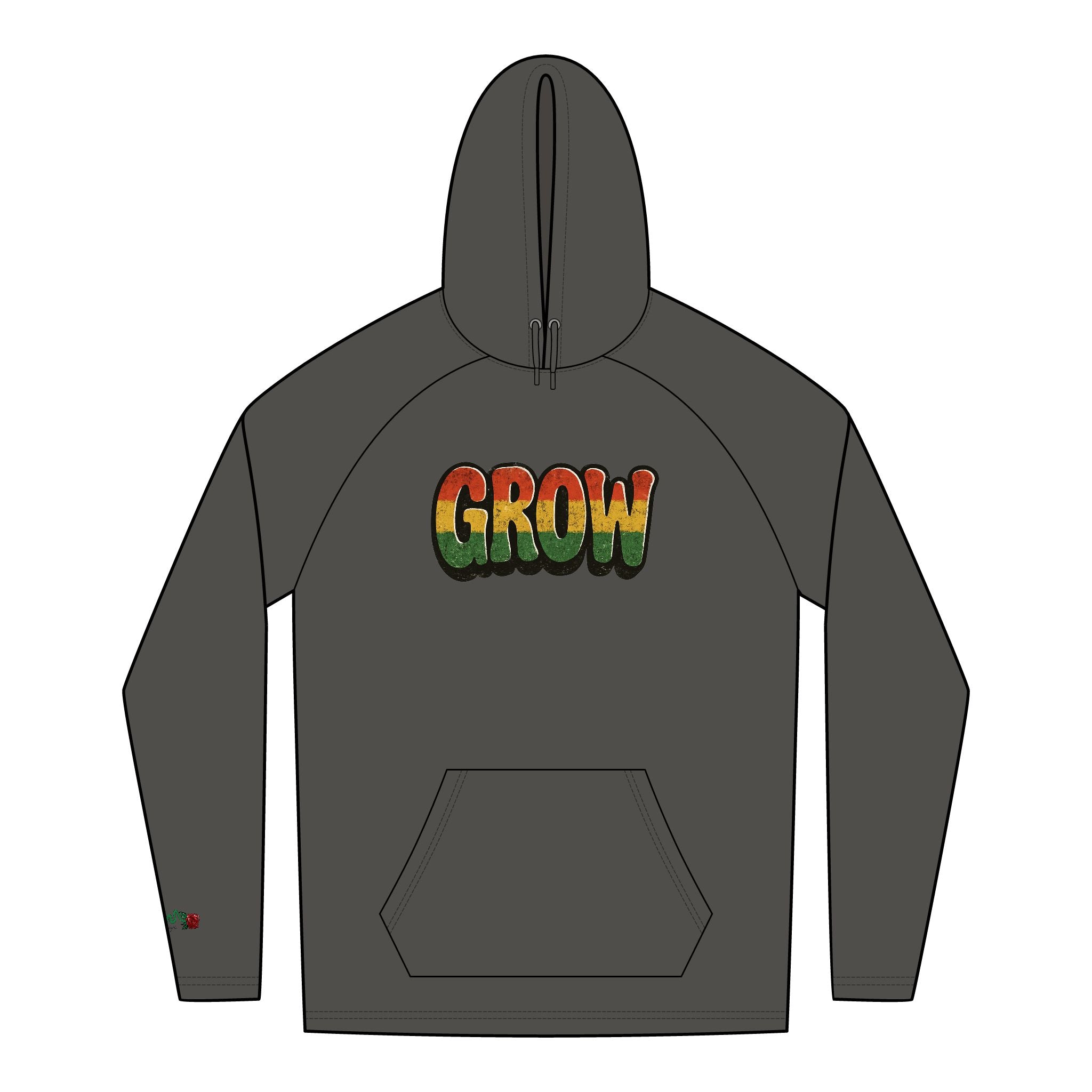 New Era &Grow Clothing™ Rasta colors Cozy Hoodie Sweatshirt, High Quality, Plush