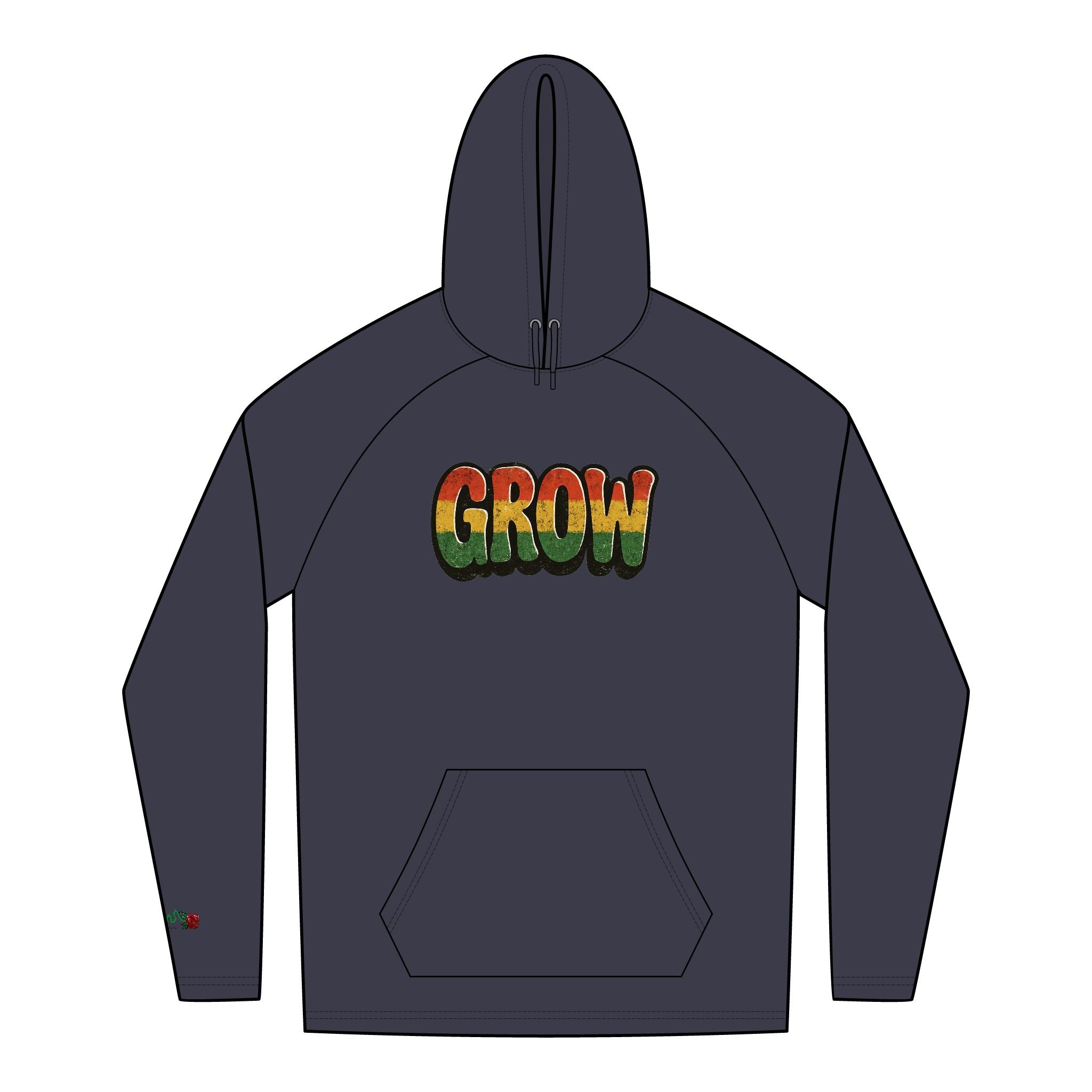 New Era &Grow Clothing™ Rasta colors Cozy Hoodie Sweatshirt, High Quality, Plush