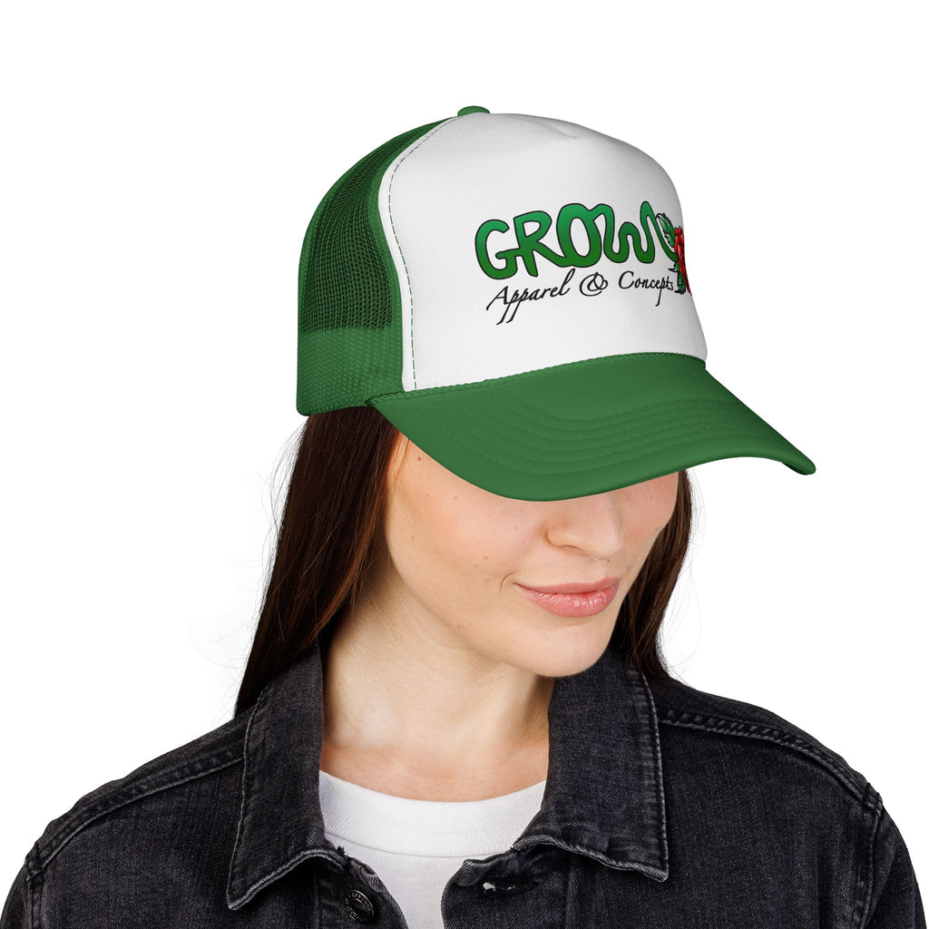 The Grow Clothing™ THE ICON Trucker hat- non-embroidered streetwear hat, snapback, Free when you spend $75+