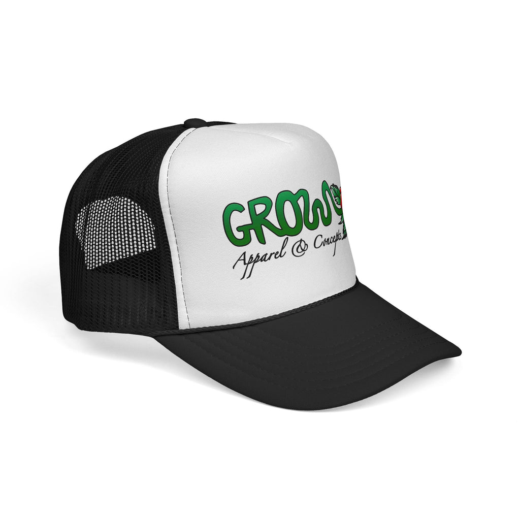 Grow’s THE ICON Trucker hat- non-embroidered streetwear hat, snapback, 20 flat