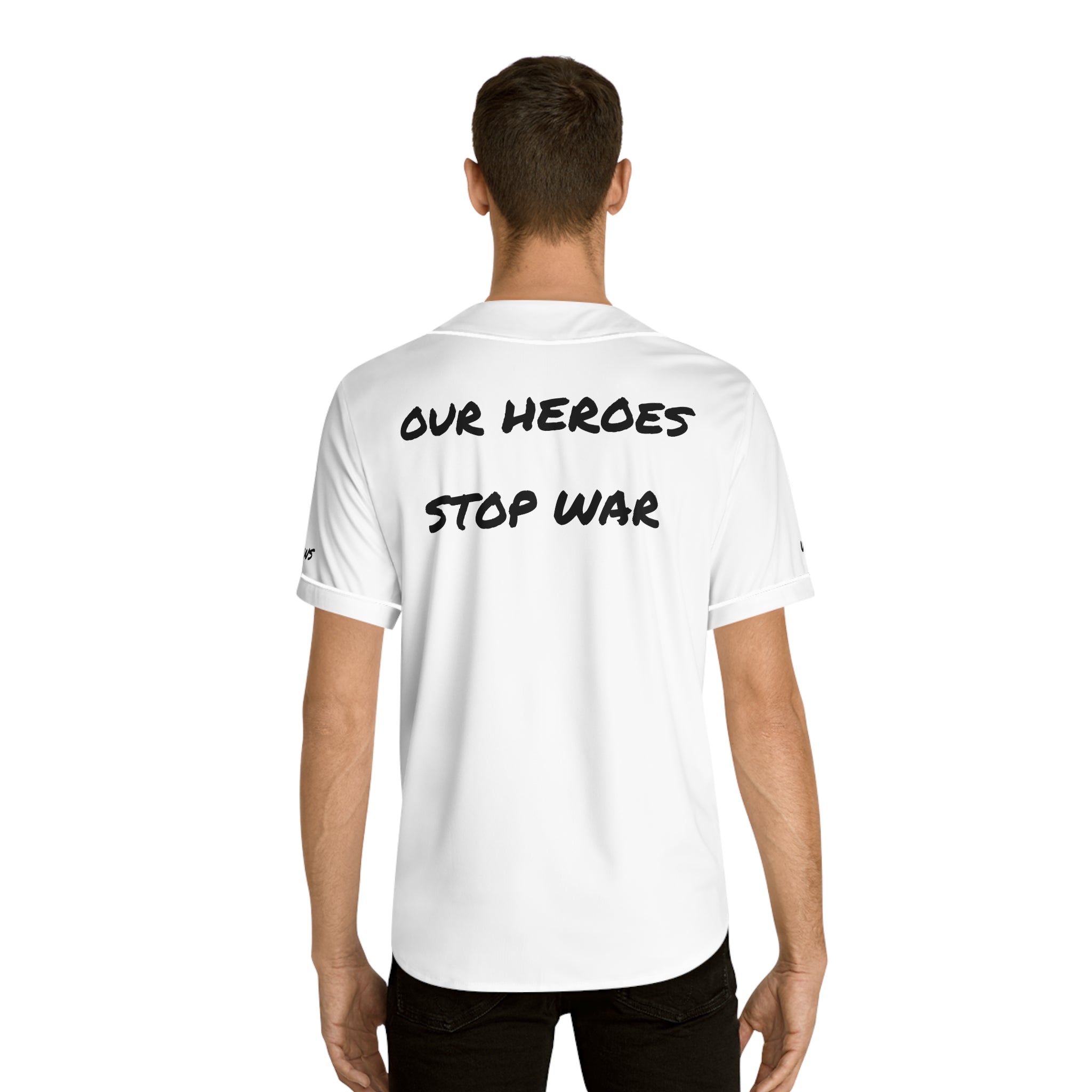 Grow Baseball Jersey - Heroes Stop War-War Blows-Positive Streetwear w/a message