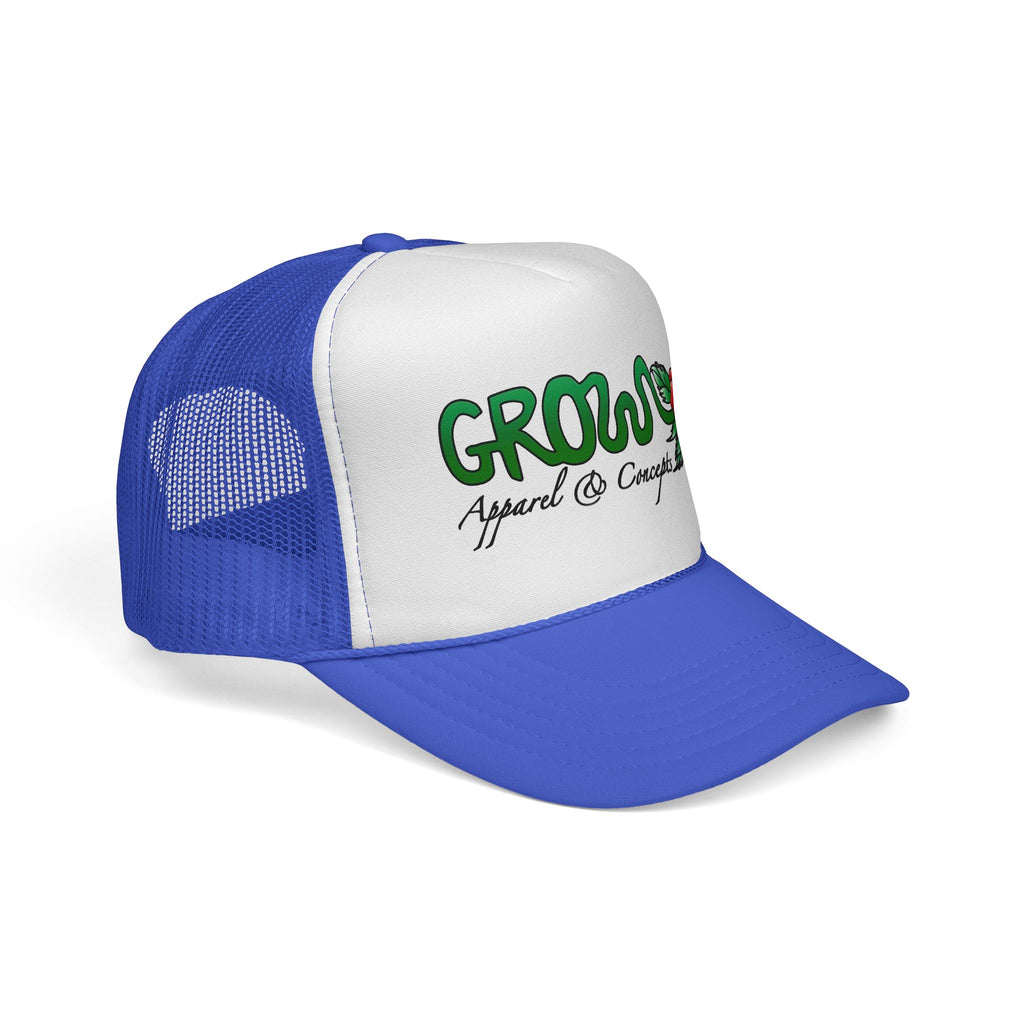 Grow’s THE ICON Trucker hat- non-embroidered streetwear hat, snapback, 20 flat