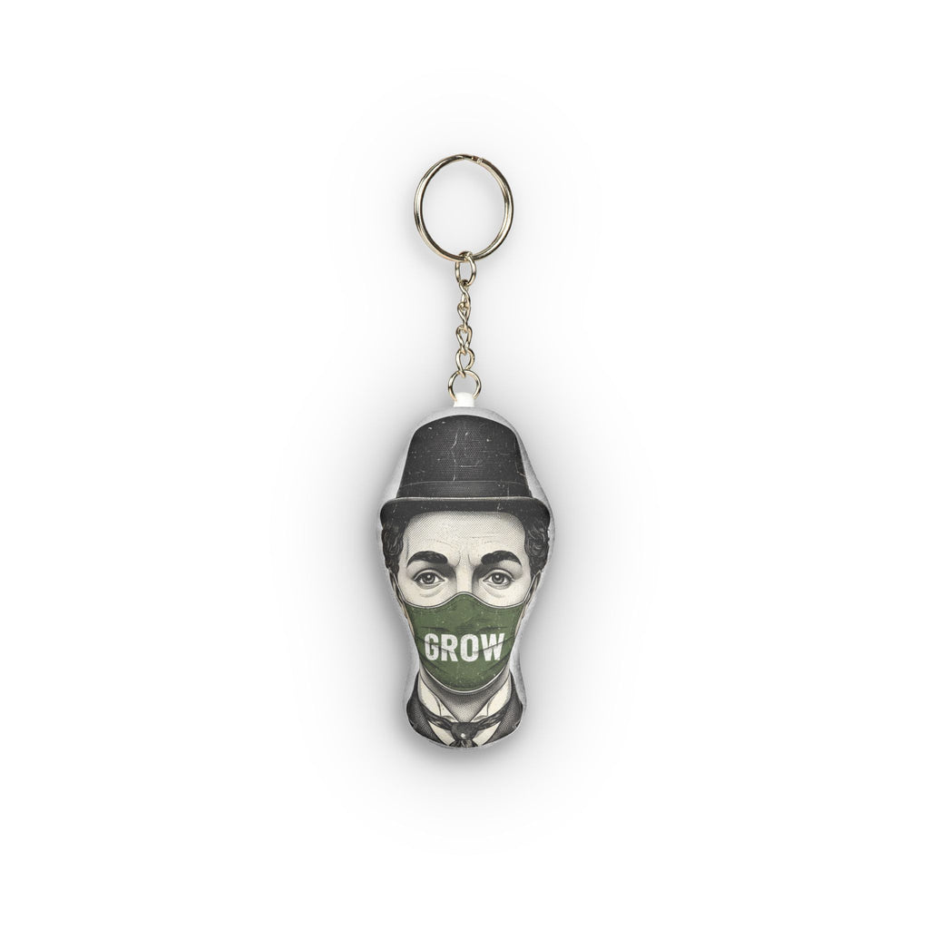 The Grow Clothing™ | Mini Plush Keychain — Double-Sided Sculpted Bag Charm | Cool Keychain