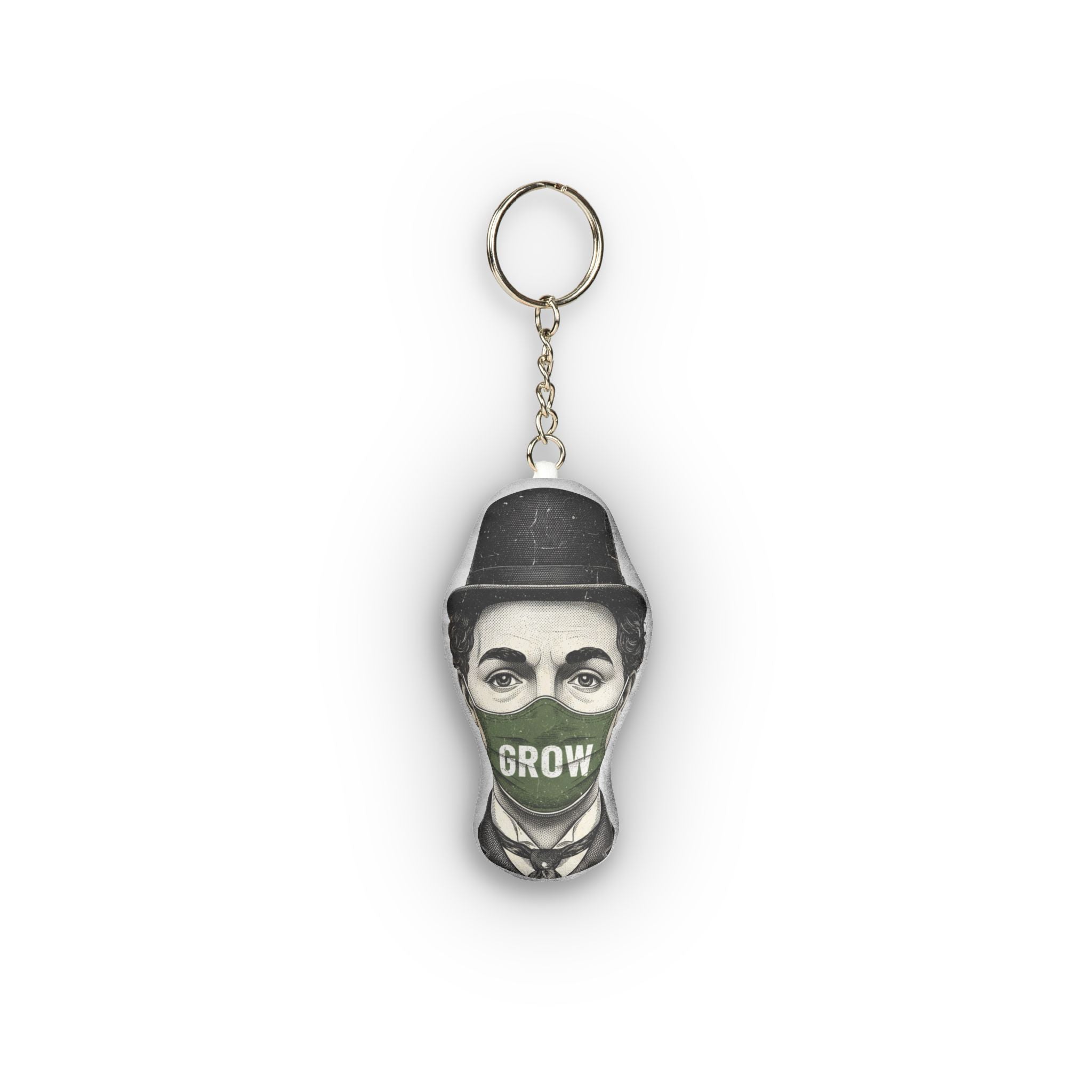 The Grow Clothing™ | Mini Plush Keychain — Double-Sided Sculpted Bag Charm | Cool Keychain