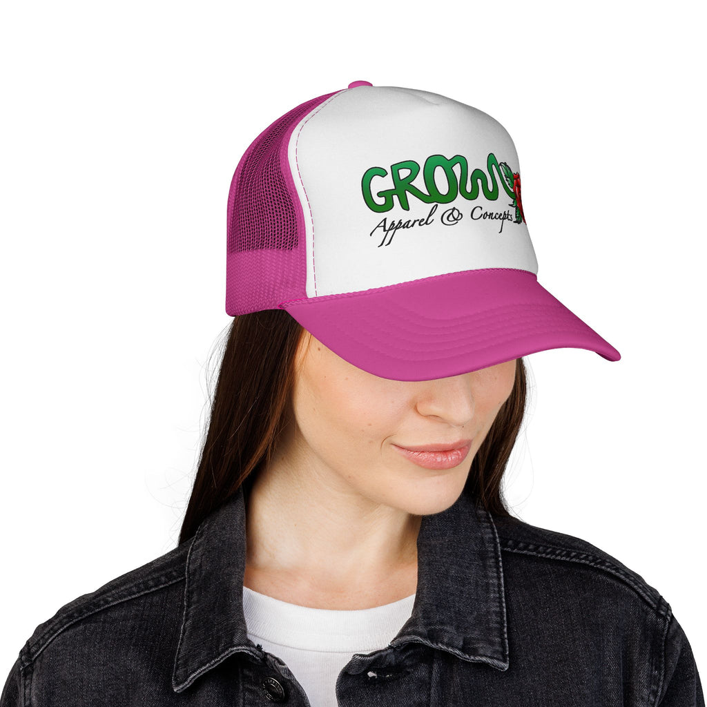 The Grow Clothing™ THE ICON Trucker hat- non-embroidered streetwear hat, snapback, Free when you spend $75+