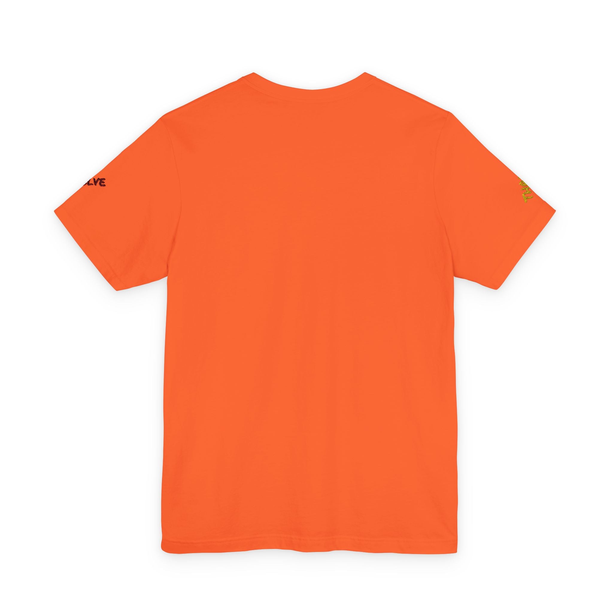 Grow Unisex embroidered Jersey Tee, positive streetwear, Evolve & Thrive on Sleeves