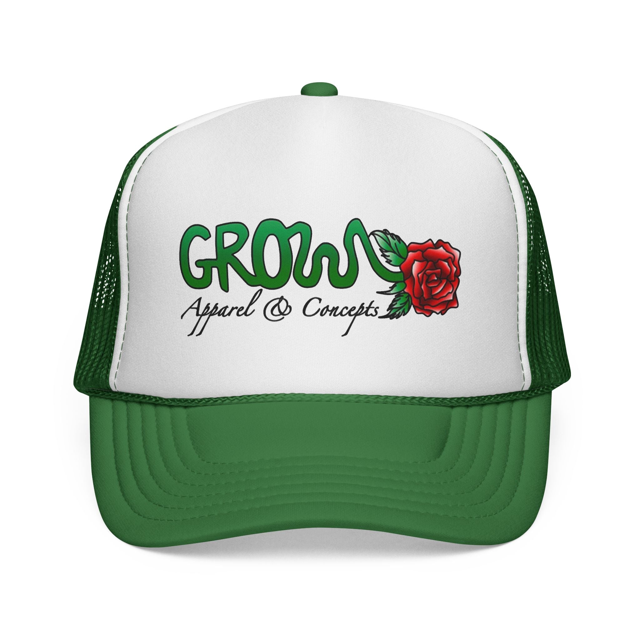 The Grow Clothing™ THE ICON Trucker hat- non-embroidered streetwear hat, snapback, Free when you spend $75+