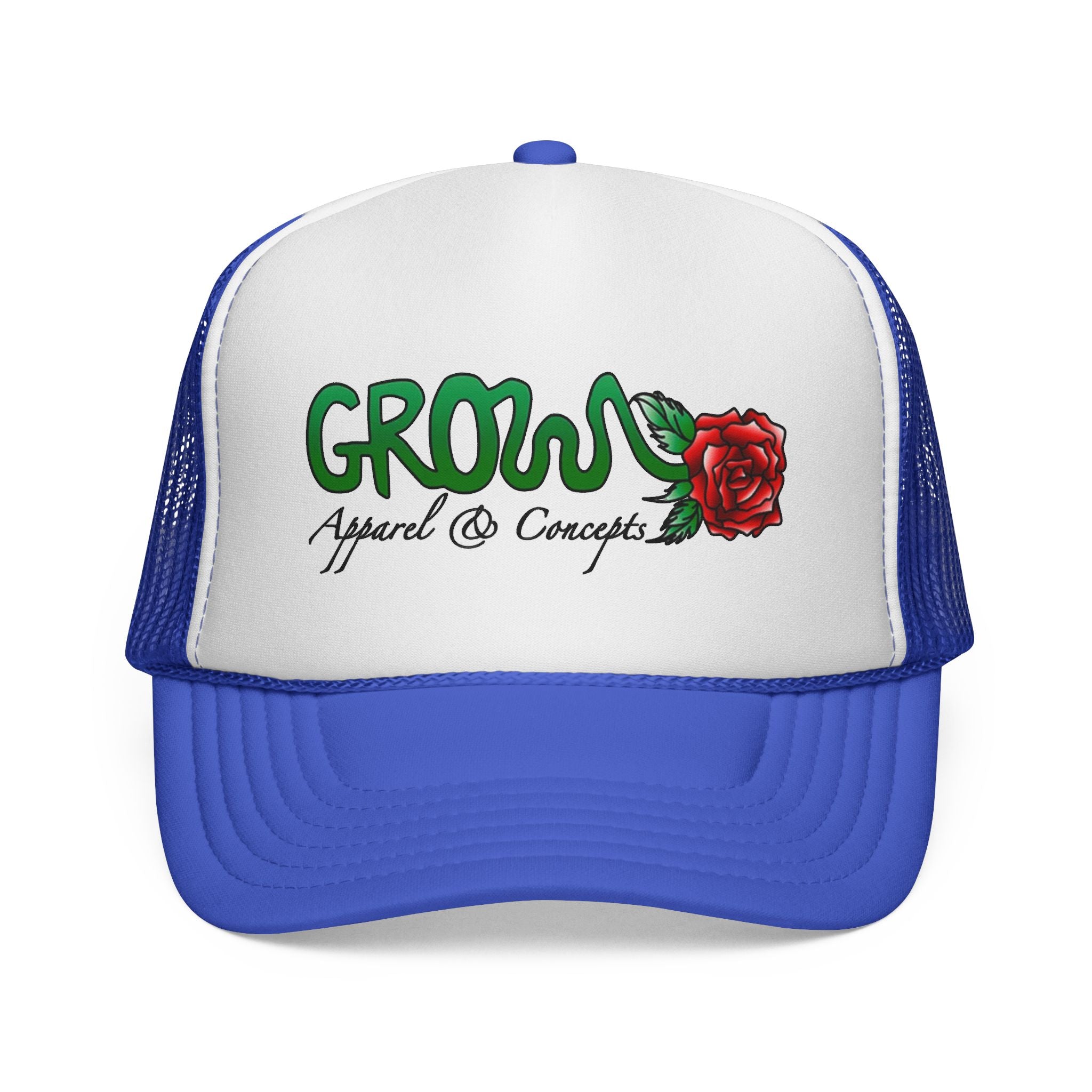 Grow’s THE ICON Trucker hat- non-embroidered streetwear hat, snapback, 20 flat