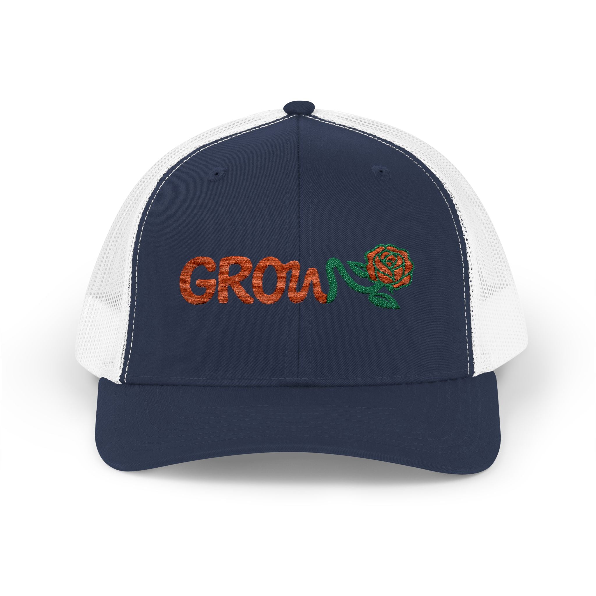 Embroidered Grow Clothing™ Snapback Trucker Cap | Adjustable Hat positive streetwear - the grow clothing - unisex