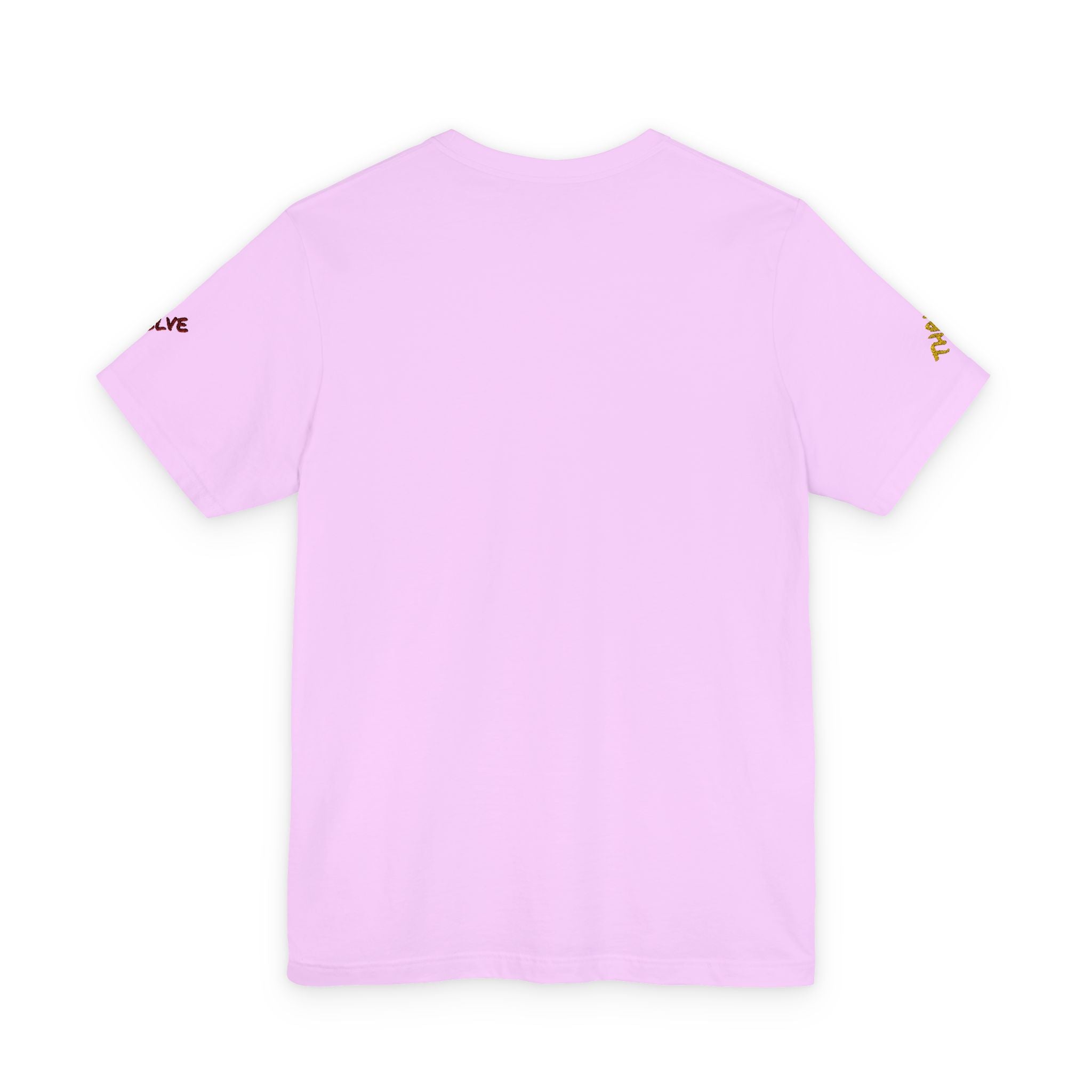 Grow Unisex embroidered Jersey Tee, positive streetwear, Evolve & Thrive on Sleeves