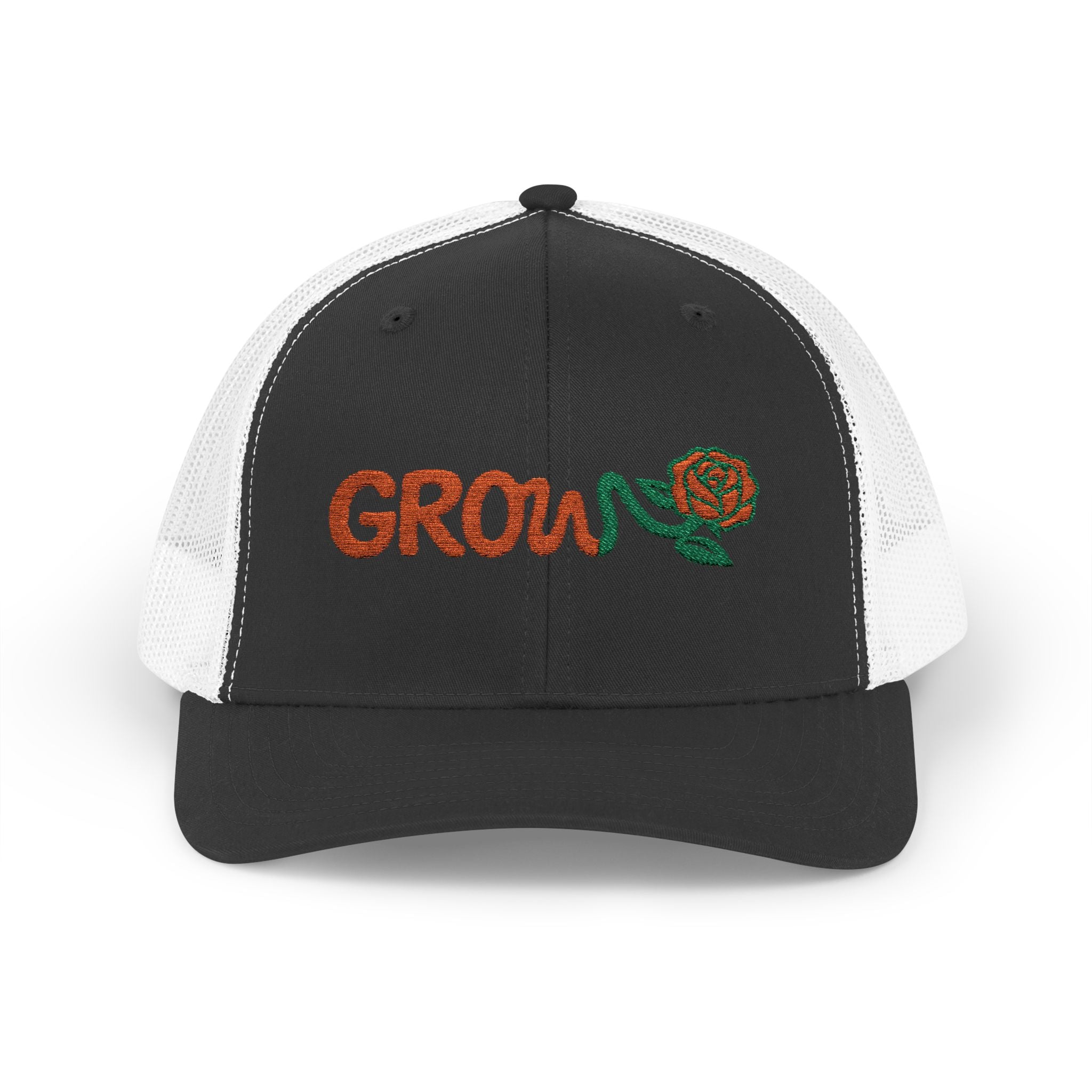 Embroidered Grow Clothing™ Snapback Trucker Cap | Adjustable Hat positive streetwear - the grow clothing - unisex