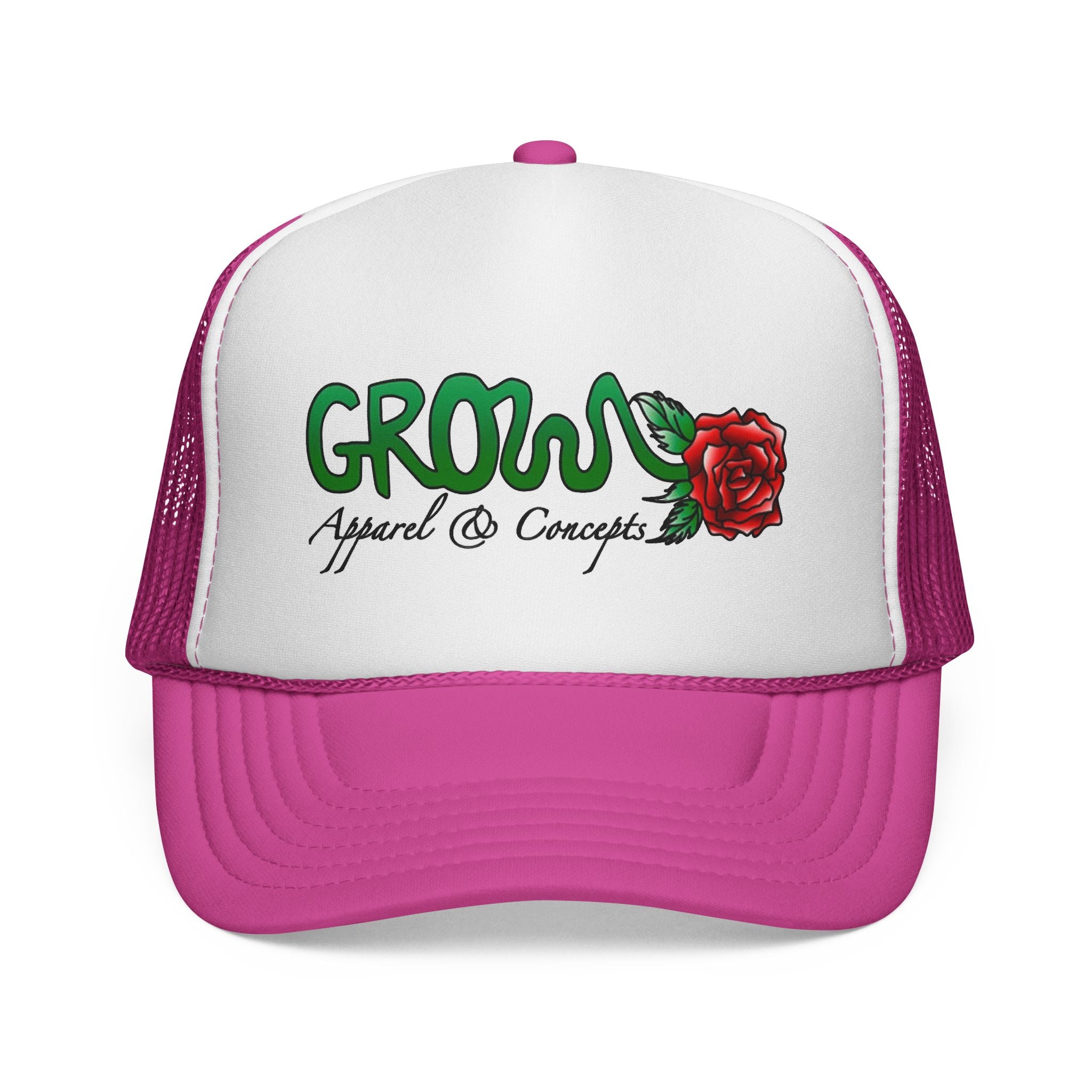 The Grow Clothing™ THE ICON Trucker hat- non-embroidered streetwear hat, snapback, Free when you spend $75+