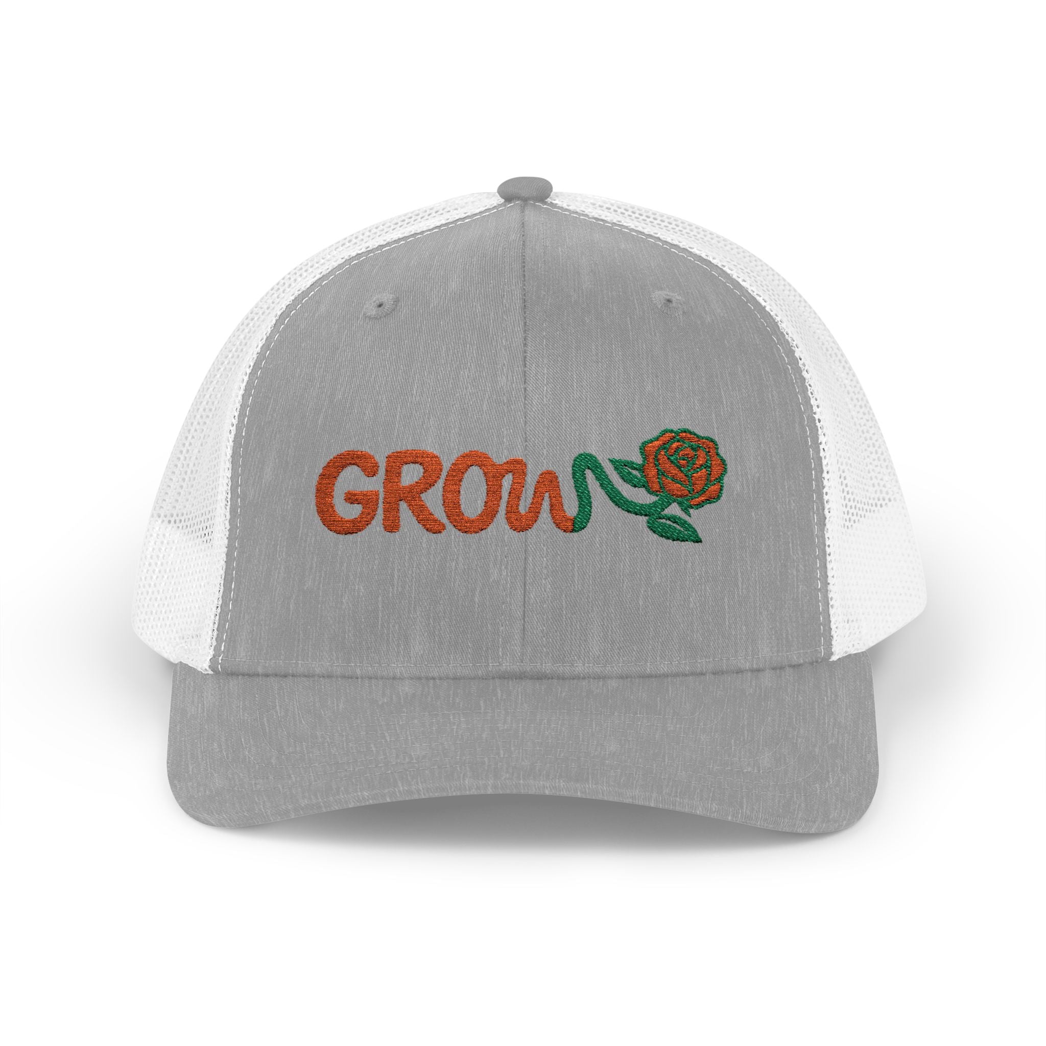 Embroidered Grow Clothing™ Snapback Trucker Cap | Adjustable Hat positive streetwear - the grow clothing - unisex
