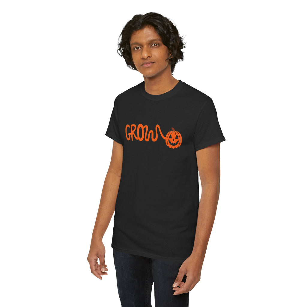 Halloween Grow Logo Unisex soft cotton Tee, - no tag, smooth sturdy fabric