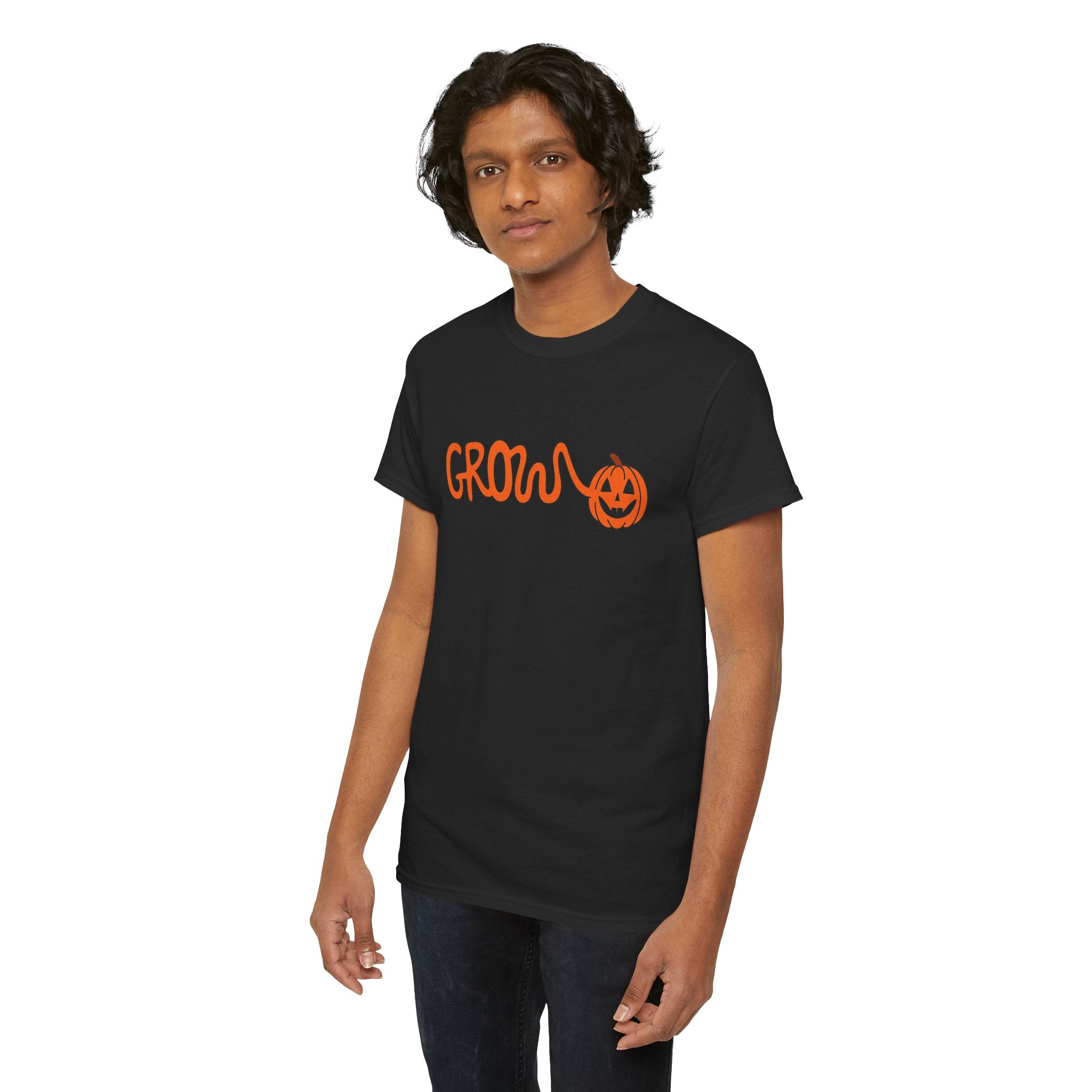 Halloween Grow Logo Unisex soft cotton Tee, - no tag, smooth sturdy fabric